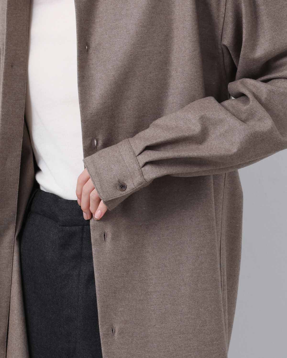 WOOL FULLING FLANNEL SHIRT (WOMEN'S)