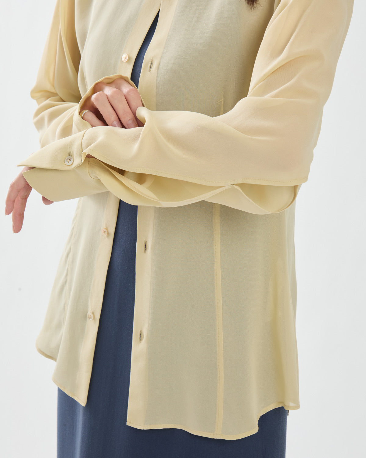 AIRY SILK GEORGETTE SHIRT