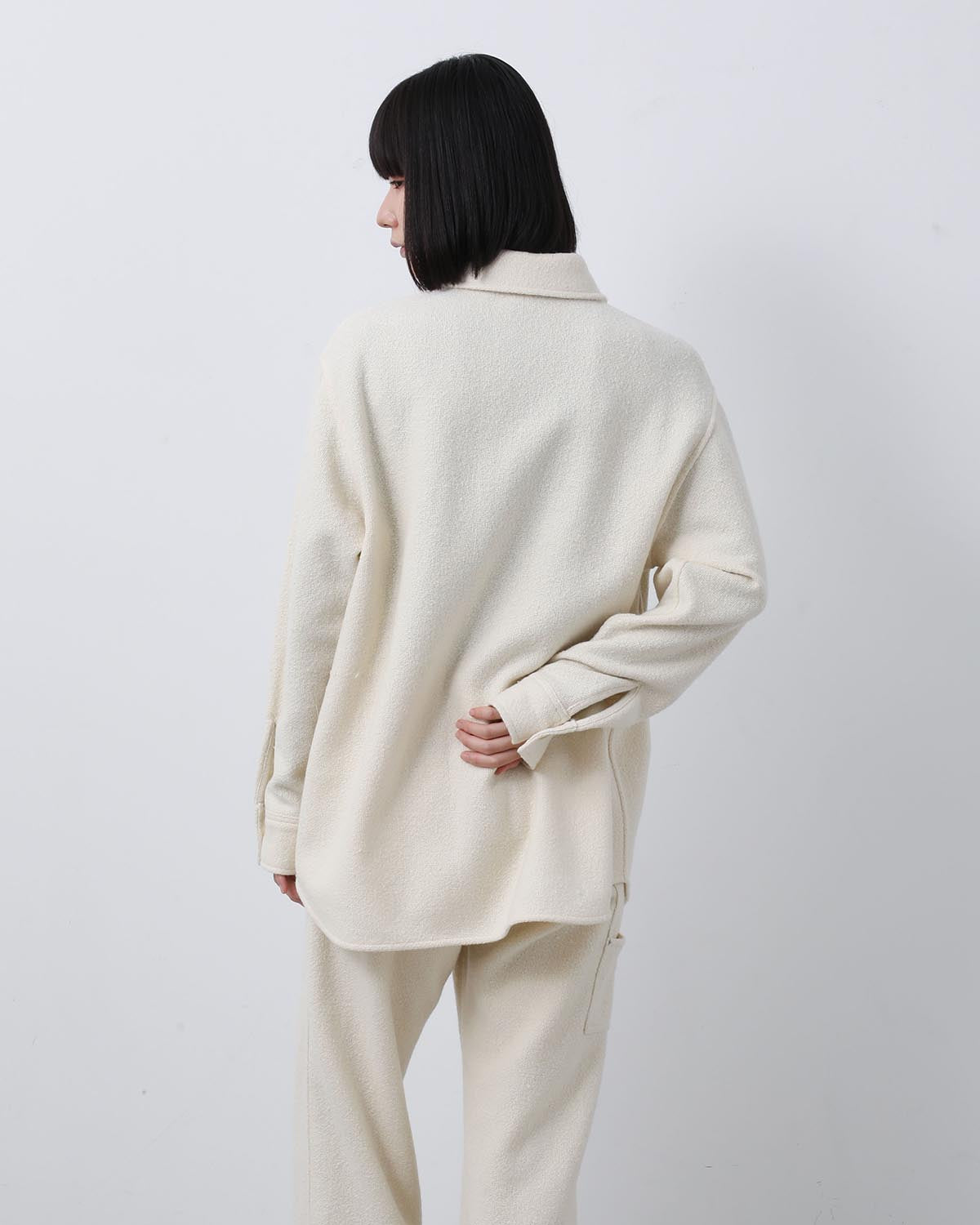 HOMESPUN TWEED SHIRT BLOUSON (WOMEN'S)