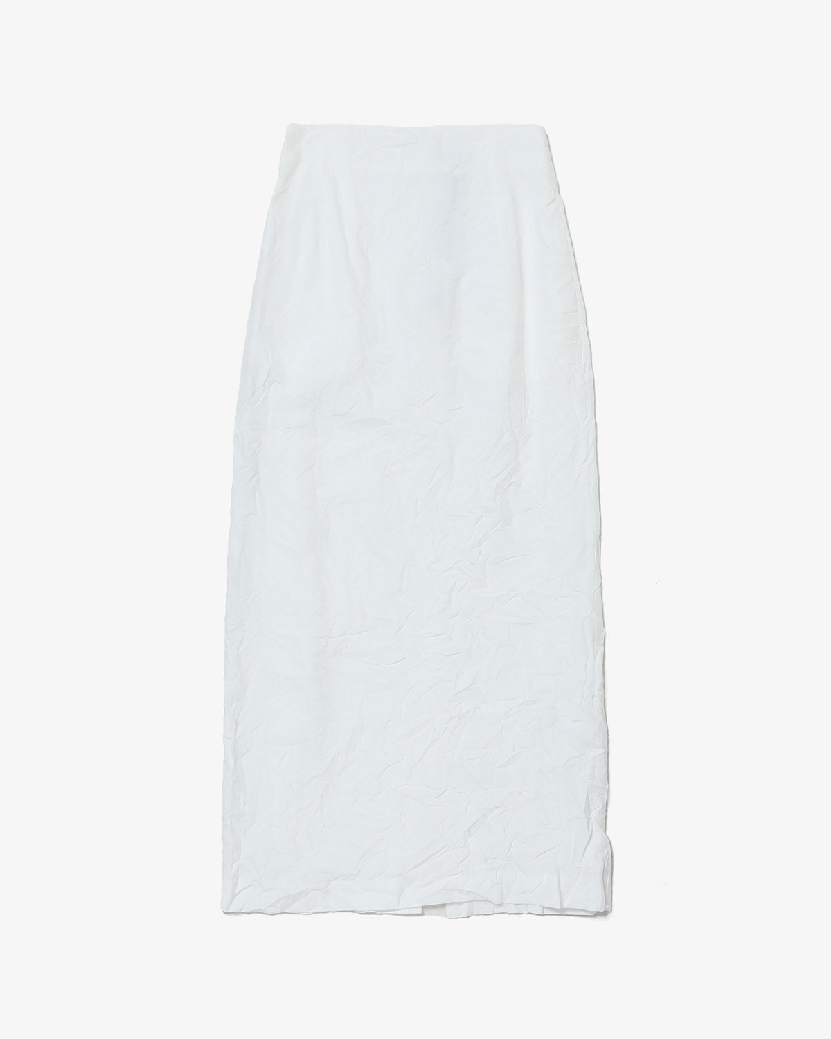 WRINKLED WASHED FINX TWILL SKIRT