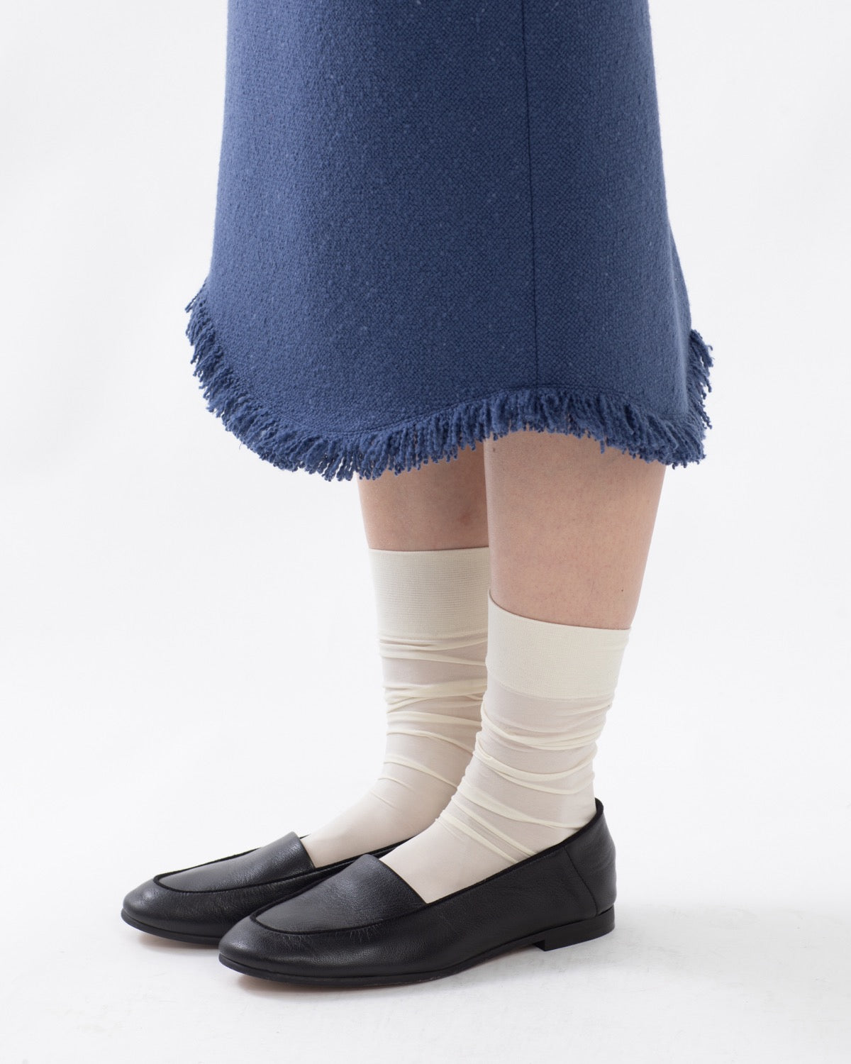 HOMESPUN TWEED FRINGE SKIRT