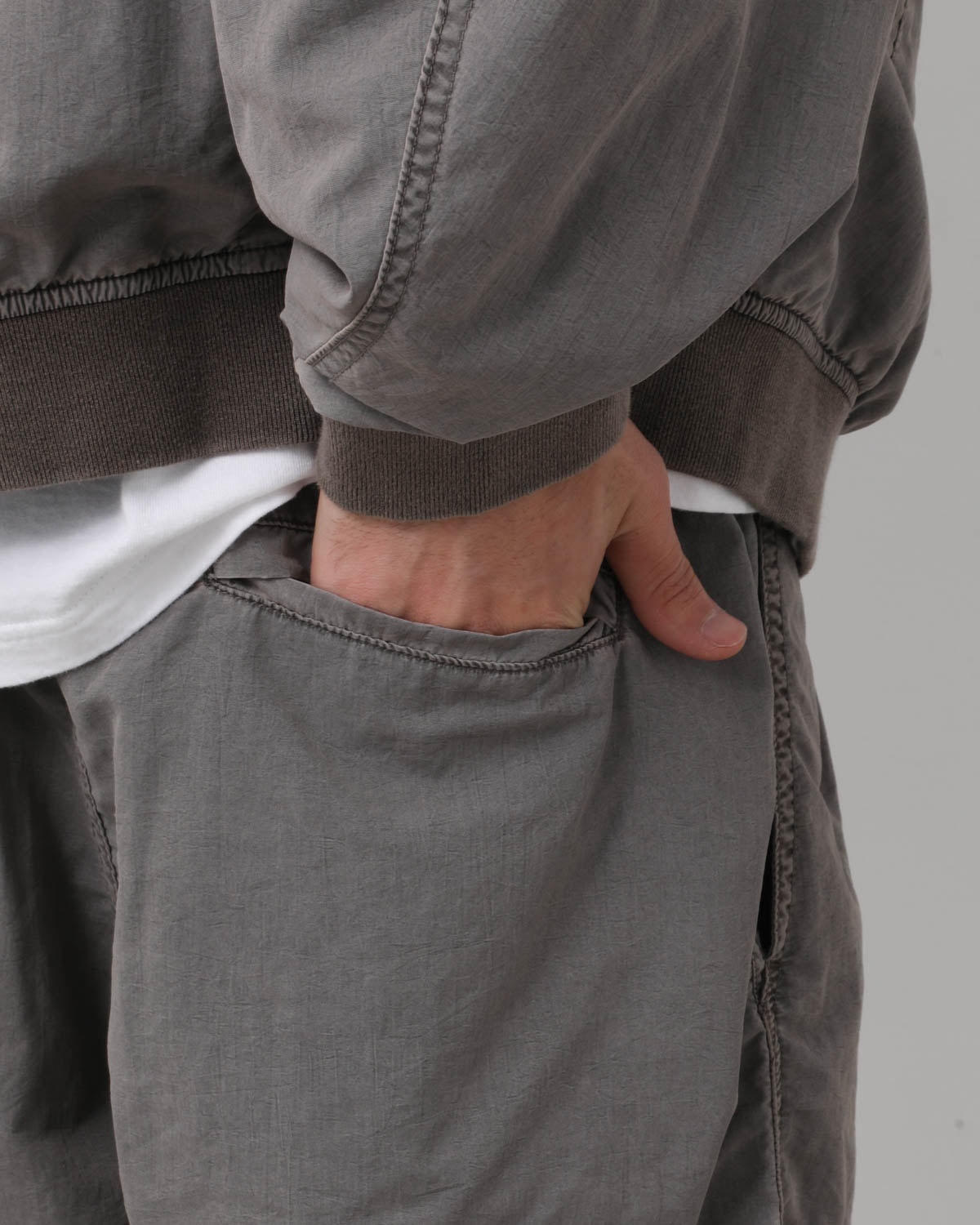 NYLON 2TUCK EASY SHORTS - OVERDYED