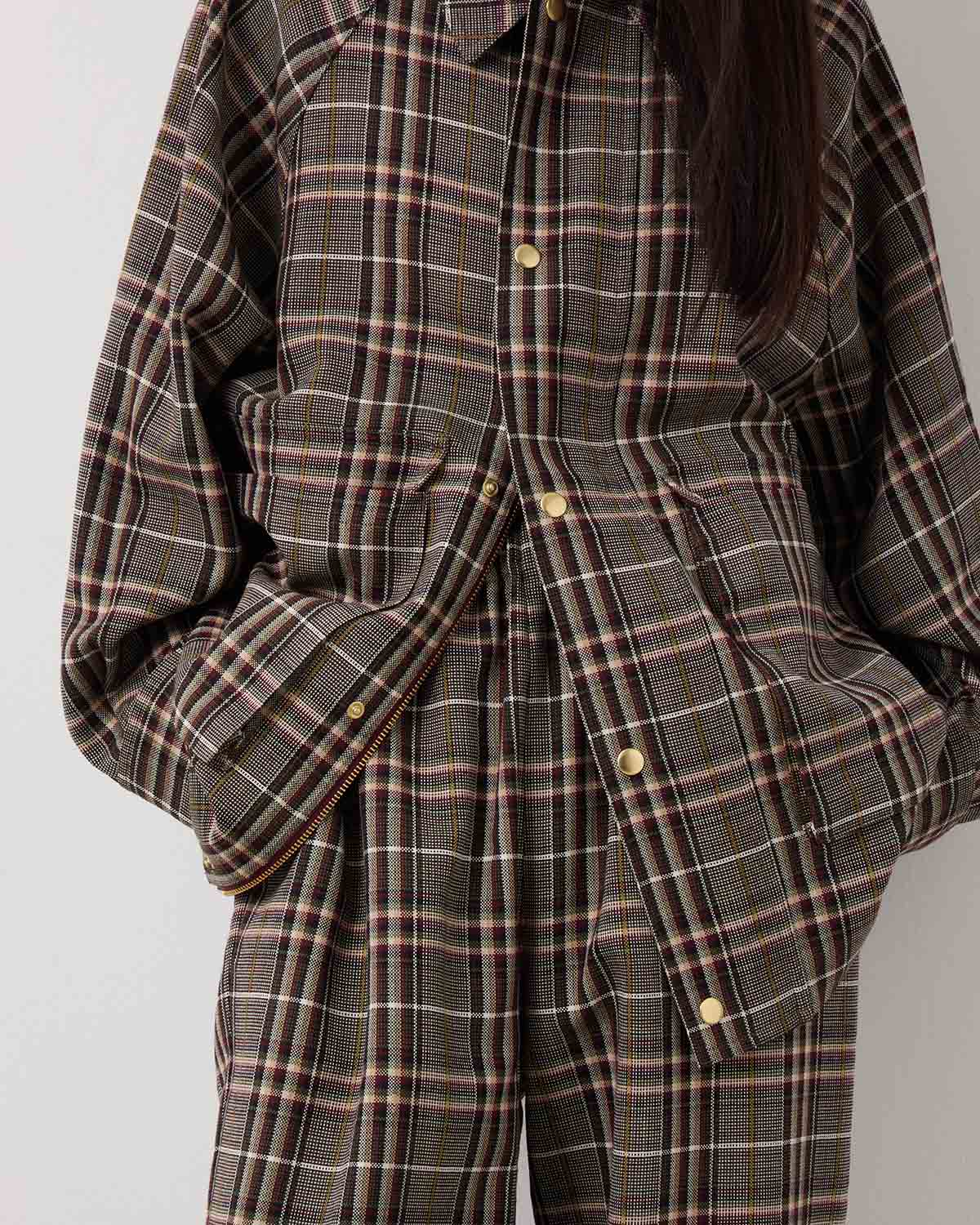 TRADITINAL PLAID BLOUSON