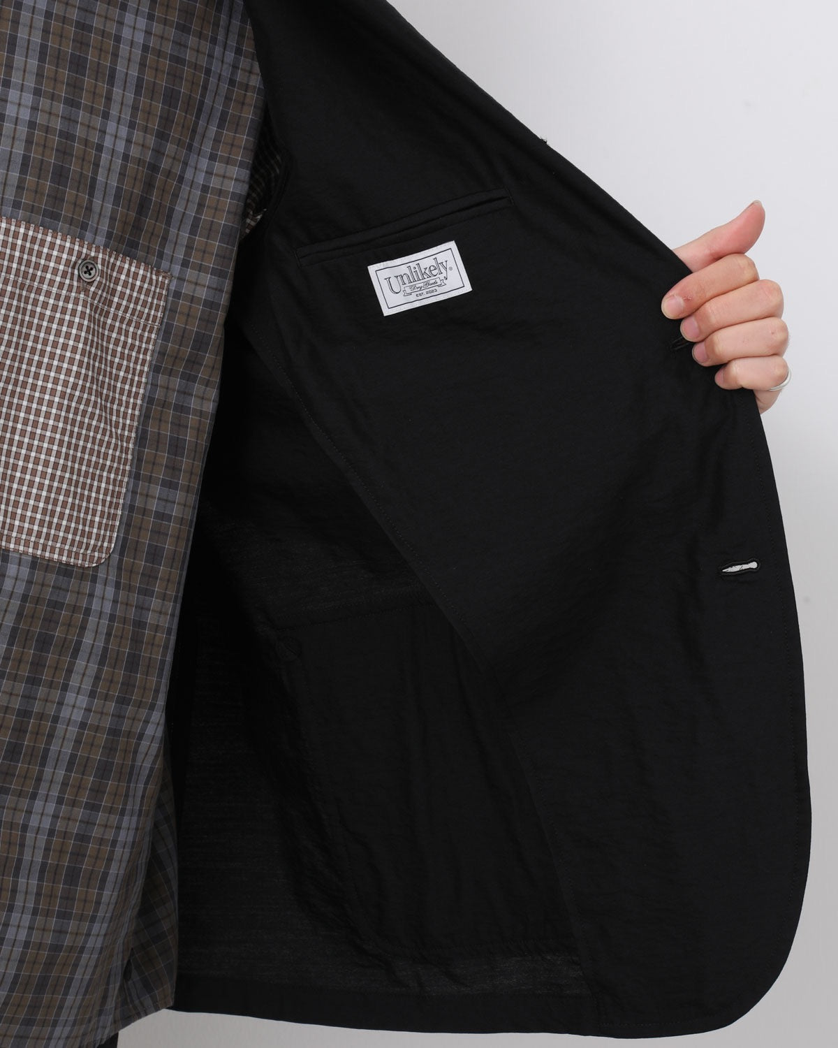 UNLIKELY ASSEMBLED BLAZER WOOL/NYLON