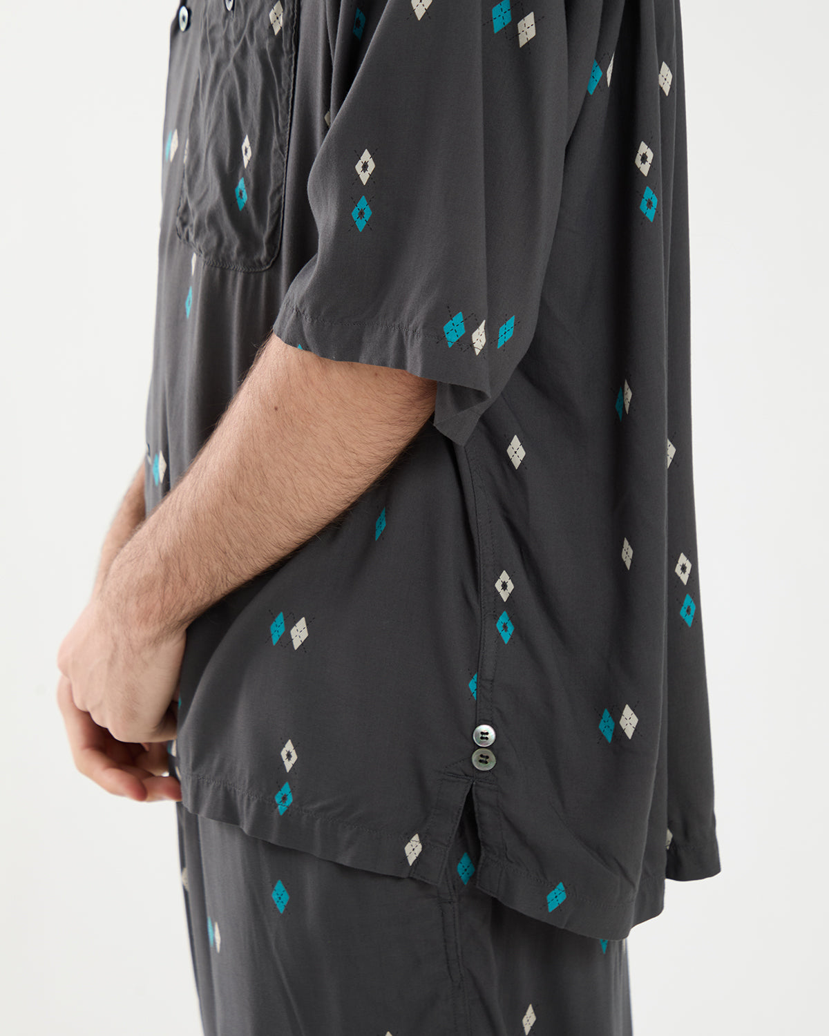 UNLIKELY RAYON SHIRTS S/S ARGYLE