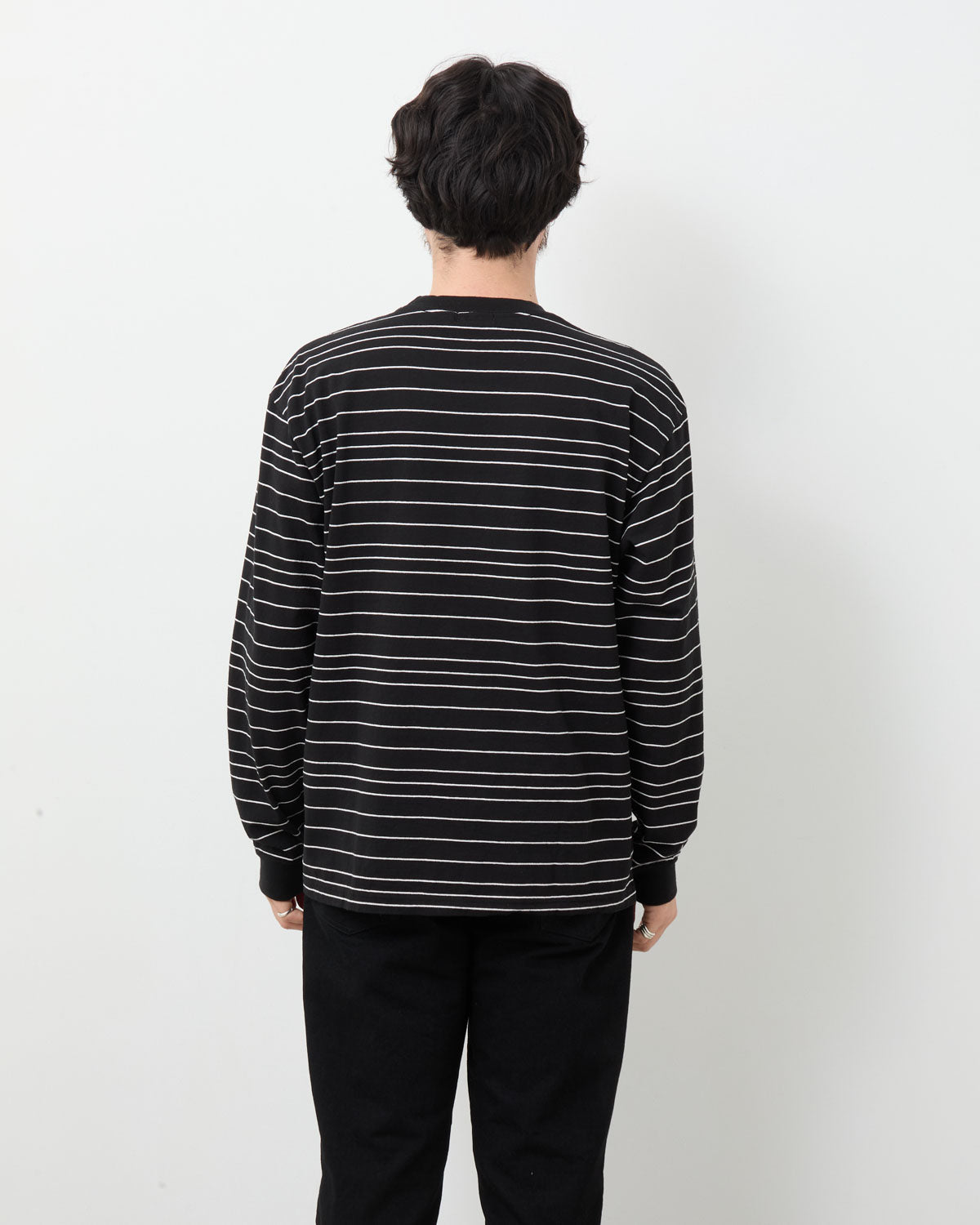 BORDER LONG SLEEVE T-SHIRT