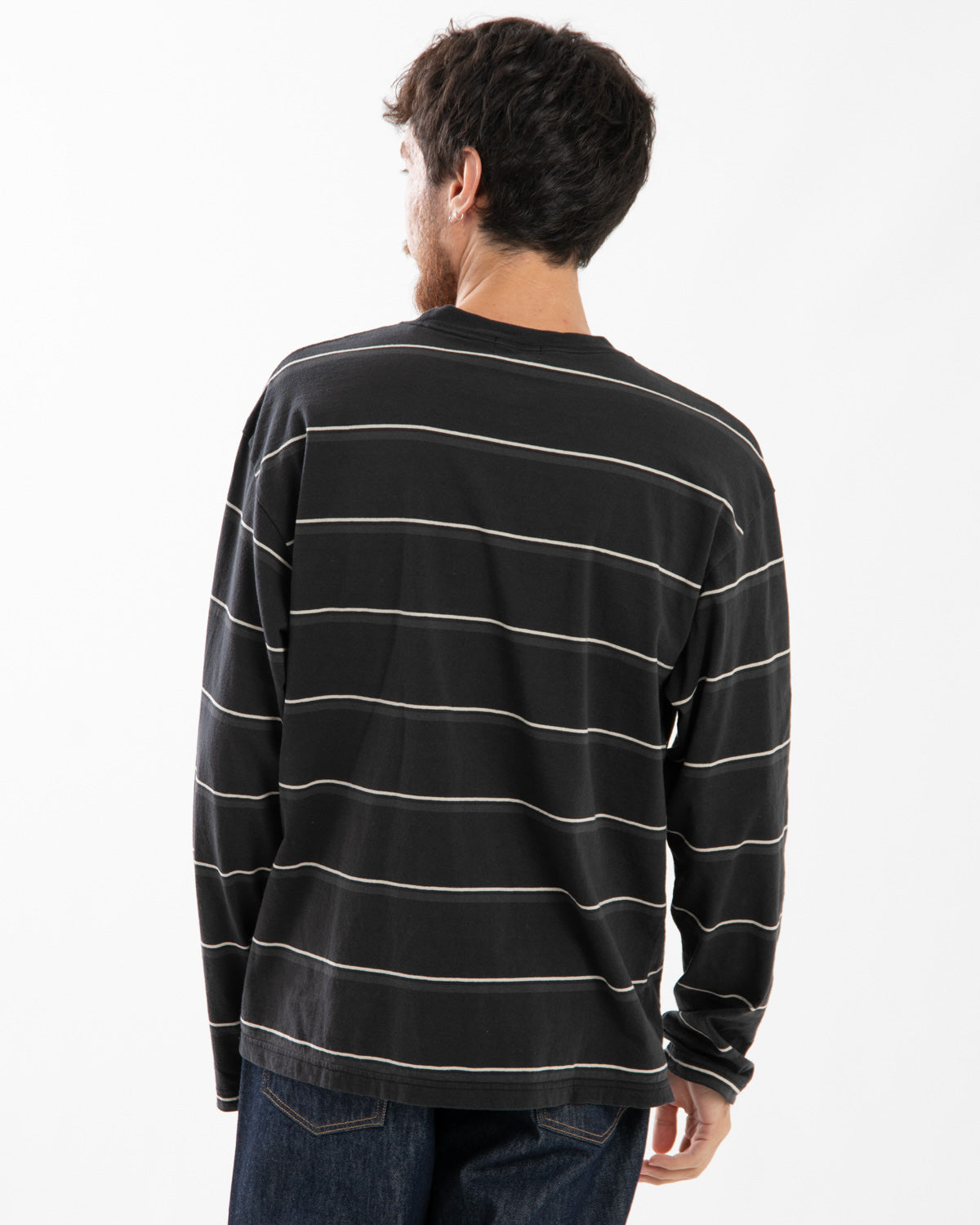 LONG SLEEVE BORDER T-SHIRT