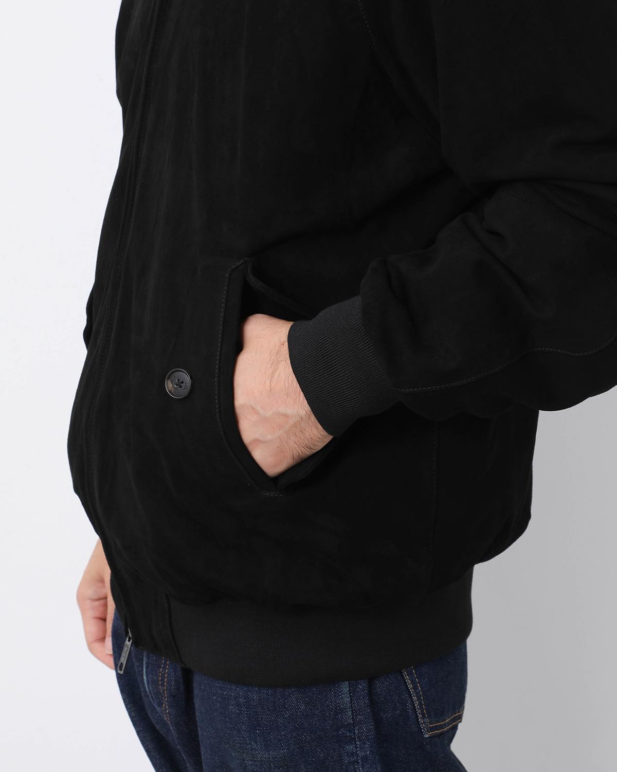 BARACUTA / G9 SUEDE LEATHER HARRINGTON JACKET