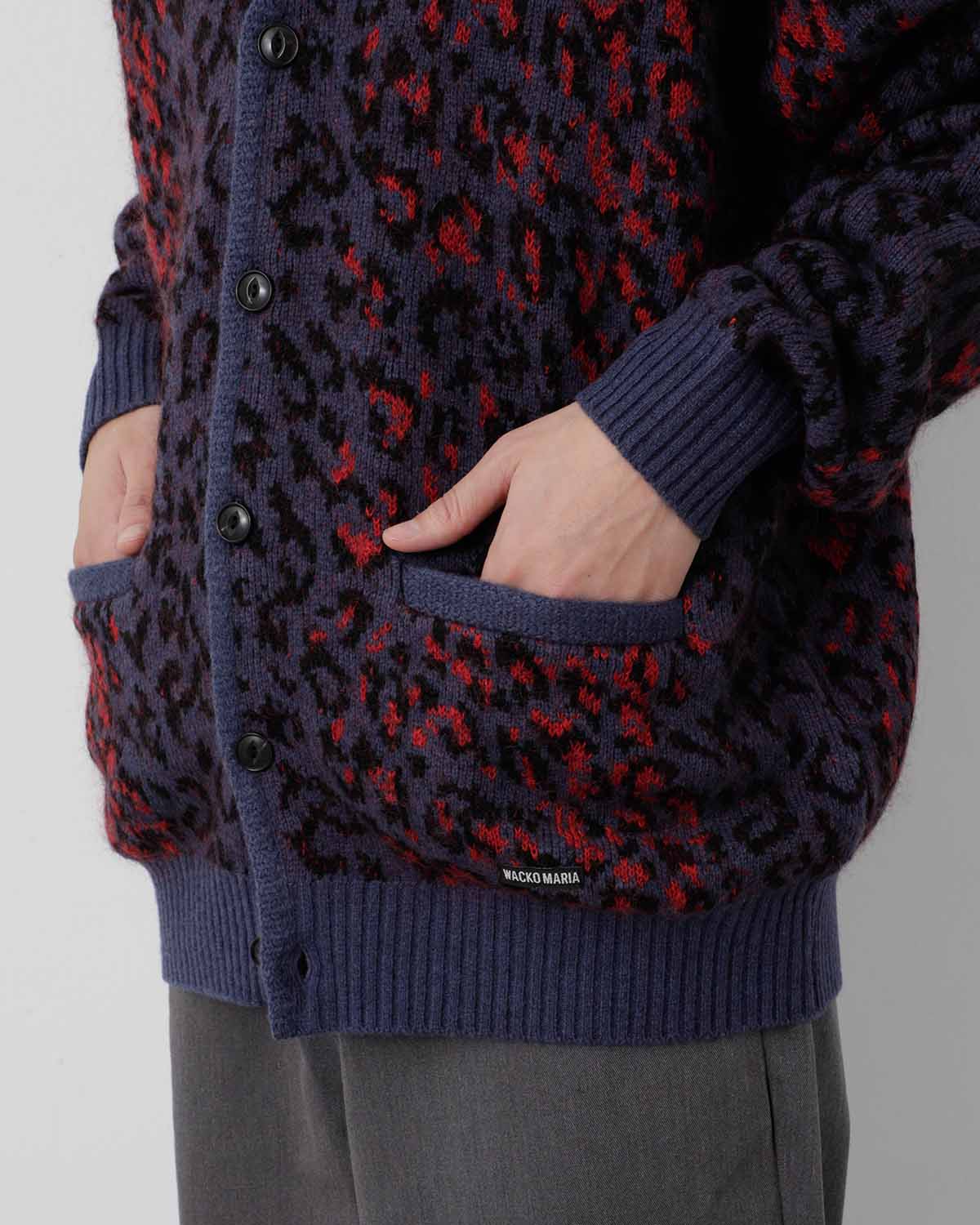 LEOPARD MOHAIR CARDIGAN