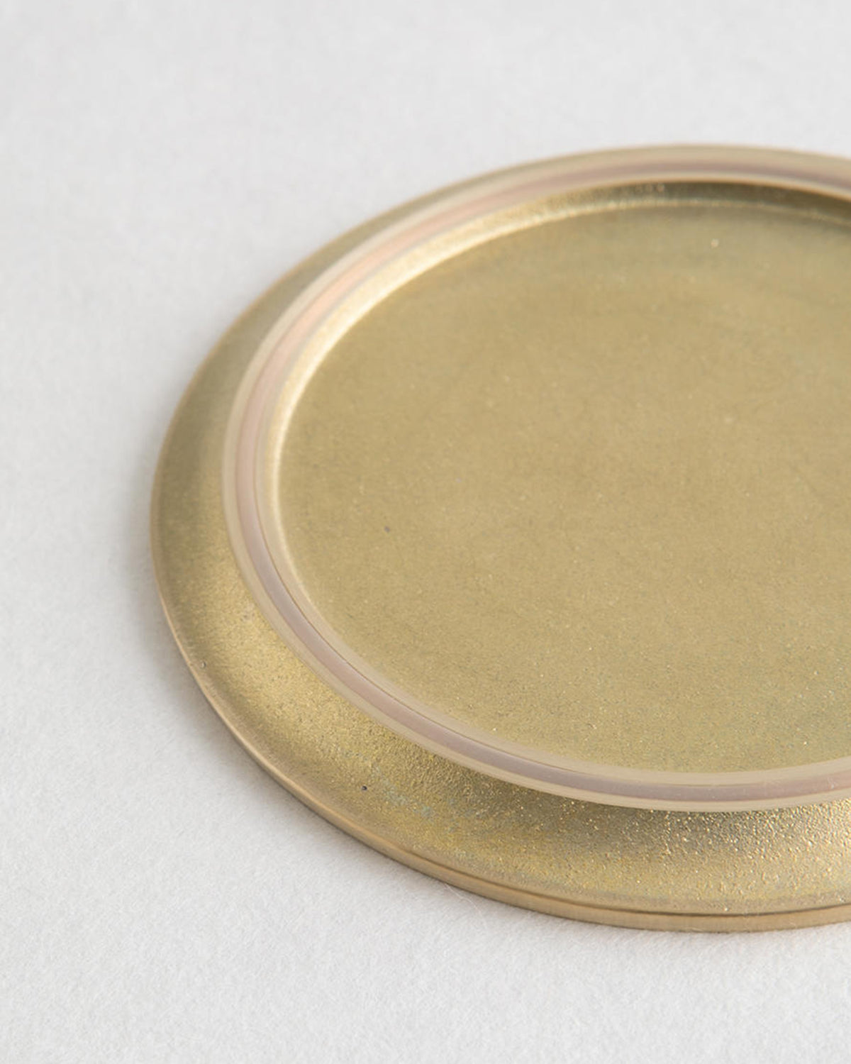 真鍮鋳肌のコースター 光芒