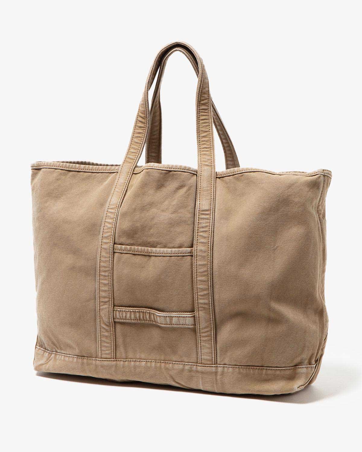 TOTE BAG COTTON CANVAS COFFEE DYED