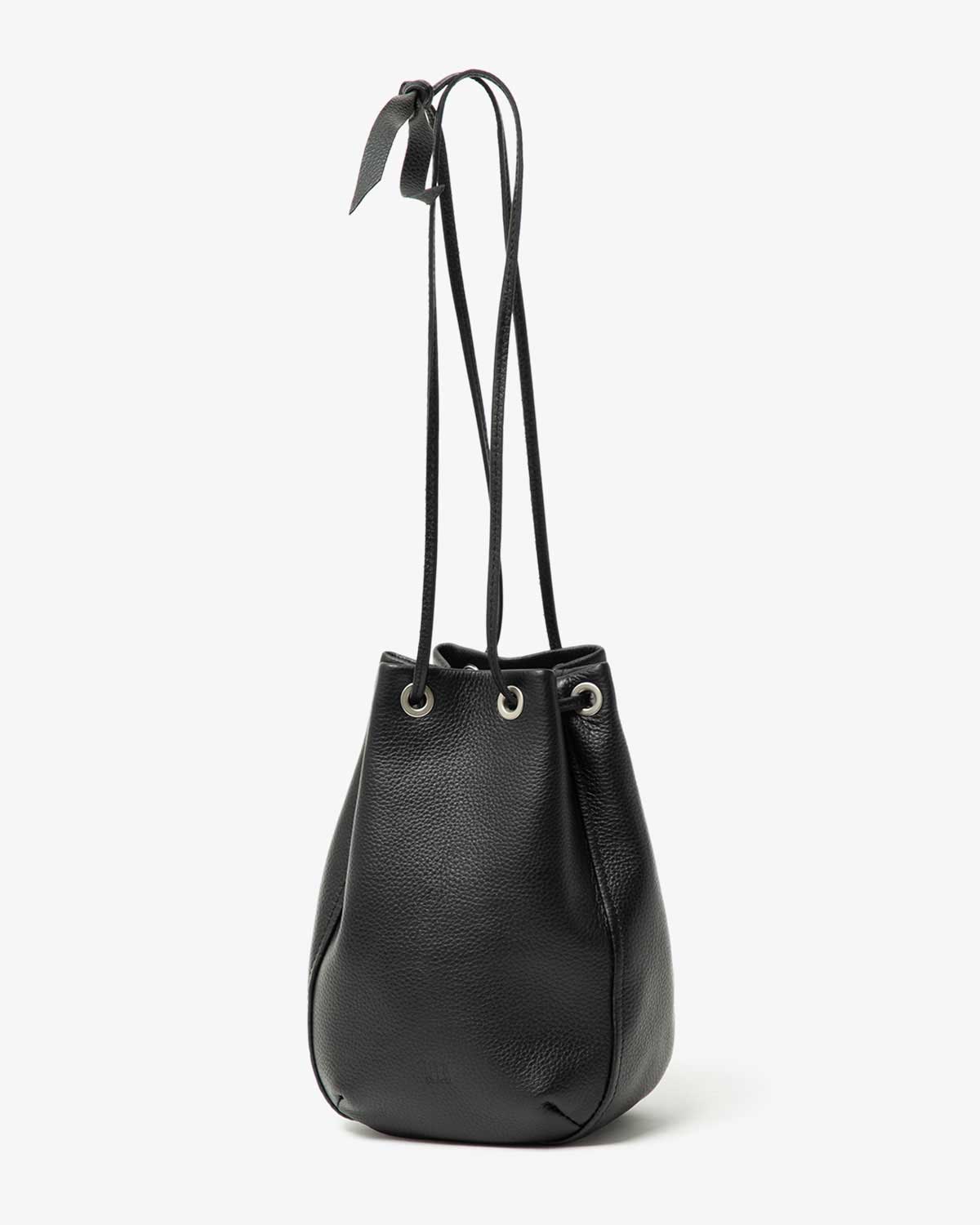 DRAWSTRING POUCH SHRINK LEATHER