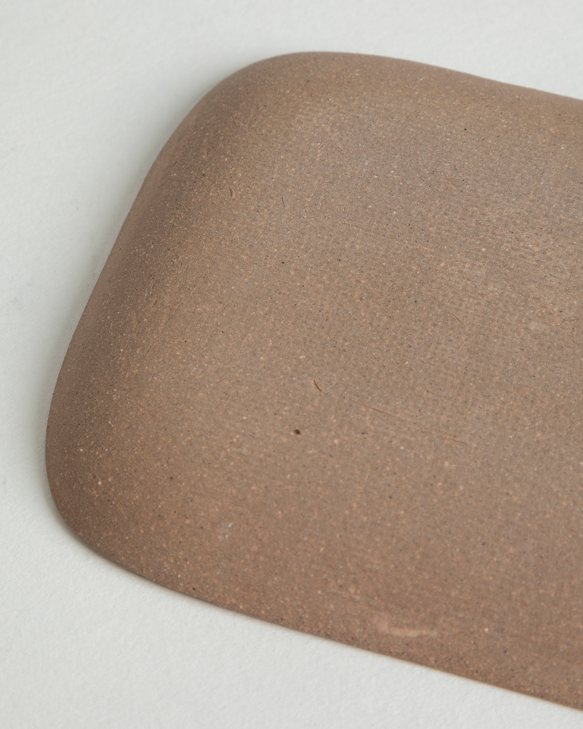 角皿 - 飴釉三角(小)