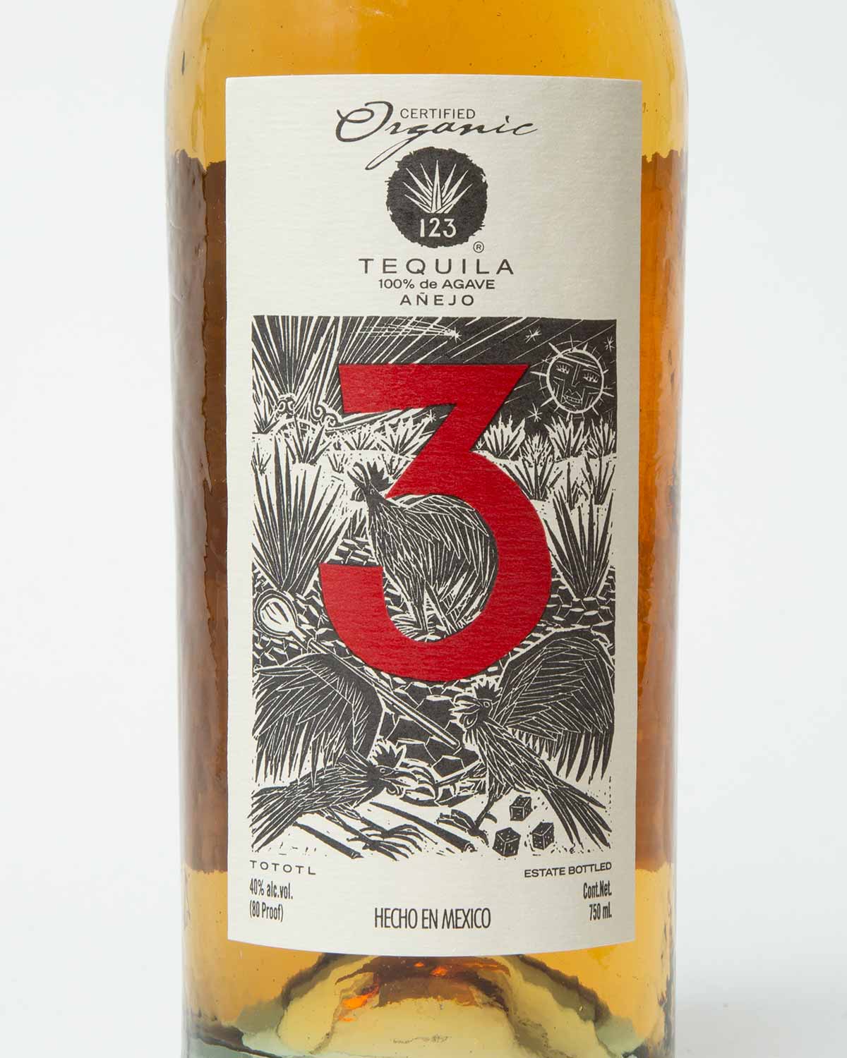 123 ORGANIC ANEJO (TRES) 750ml