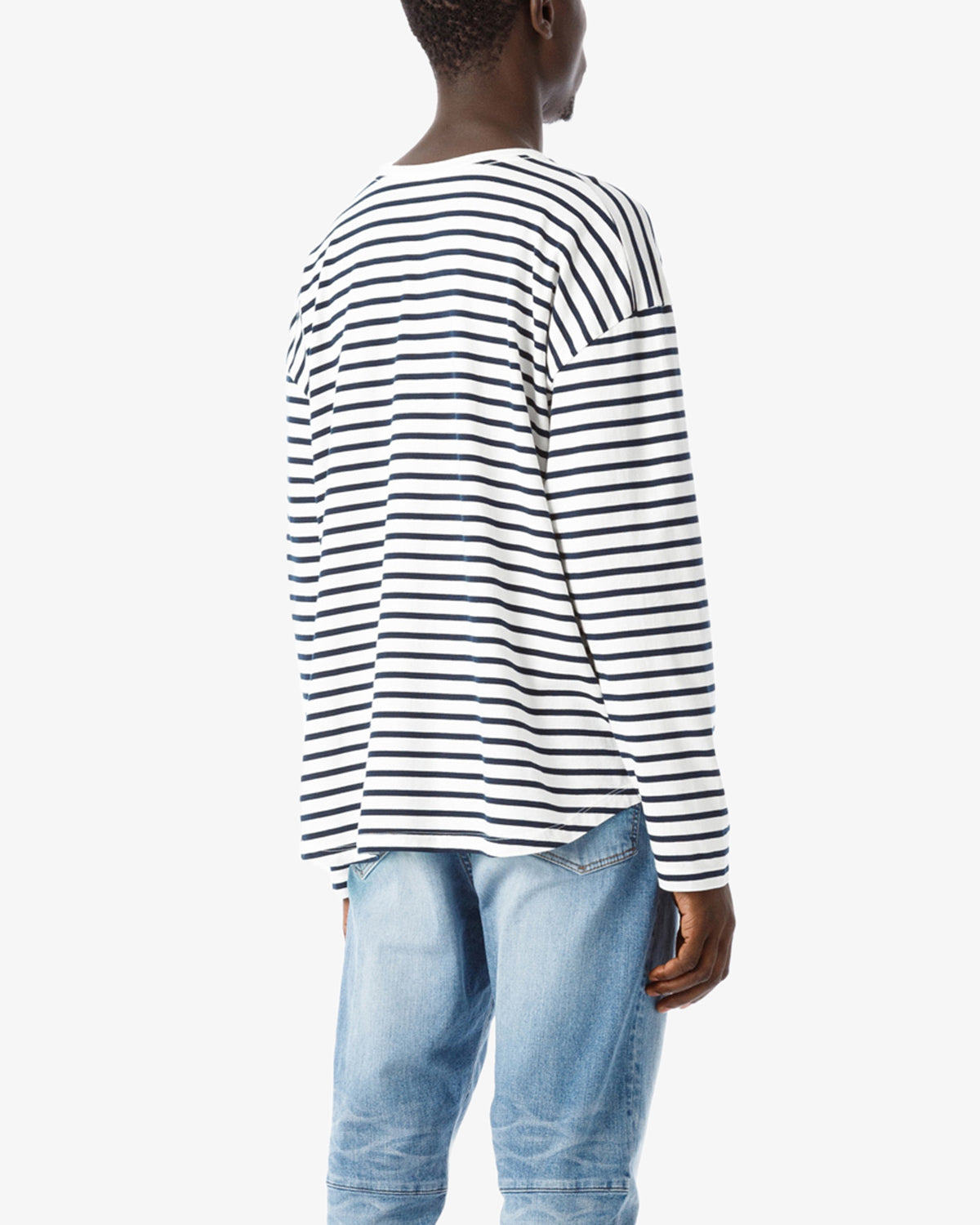 CADET EASY FIT ROUND BORDER L-S TEE