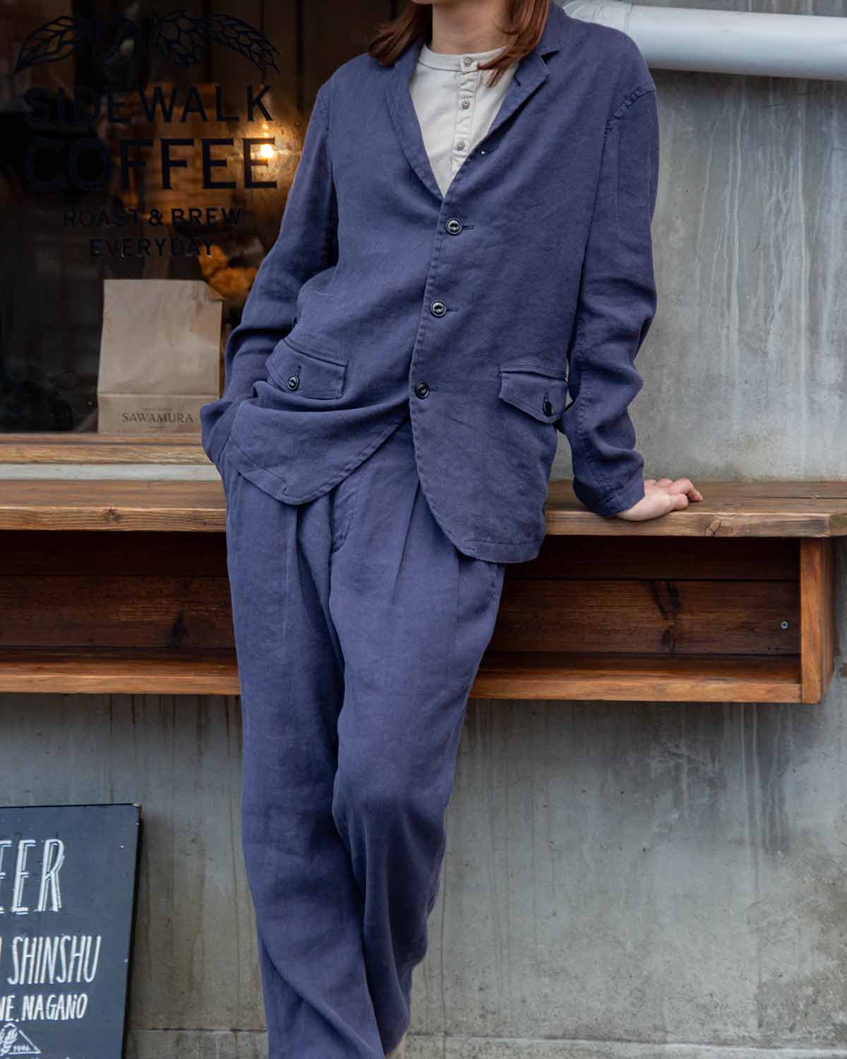 nonnativeのOFFICER Li/Ac TWILL セットアップ