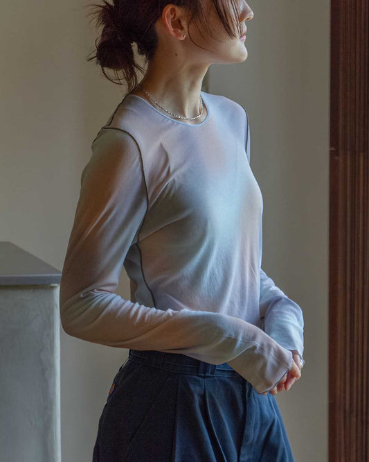 HAKUJIのマーブルカットソー