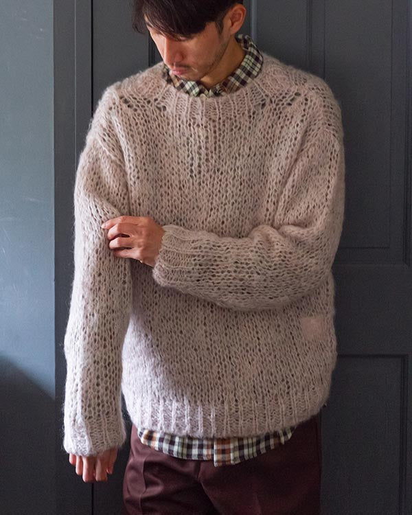 UNUSEDのMOHAIR PULLOVER KNIT