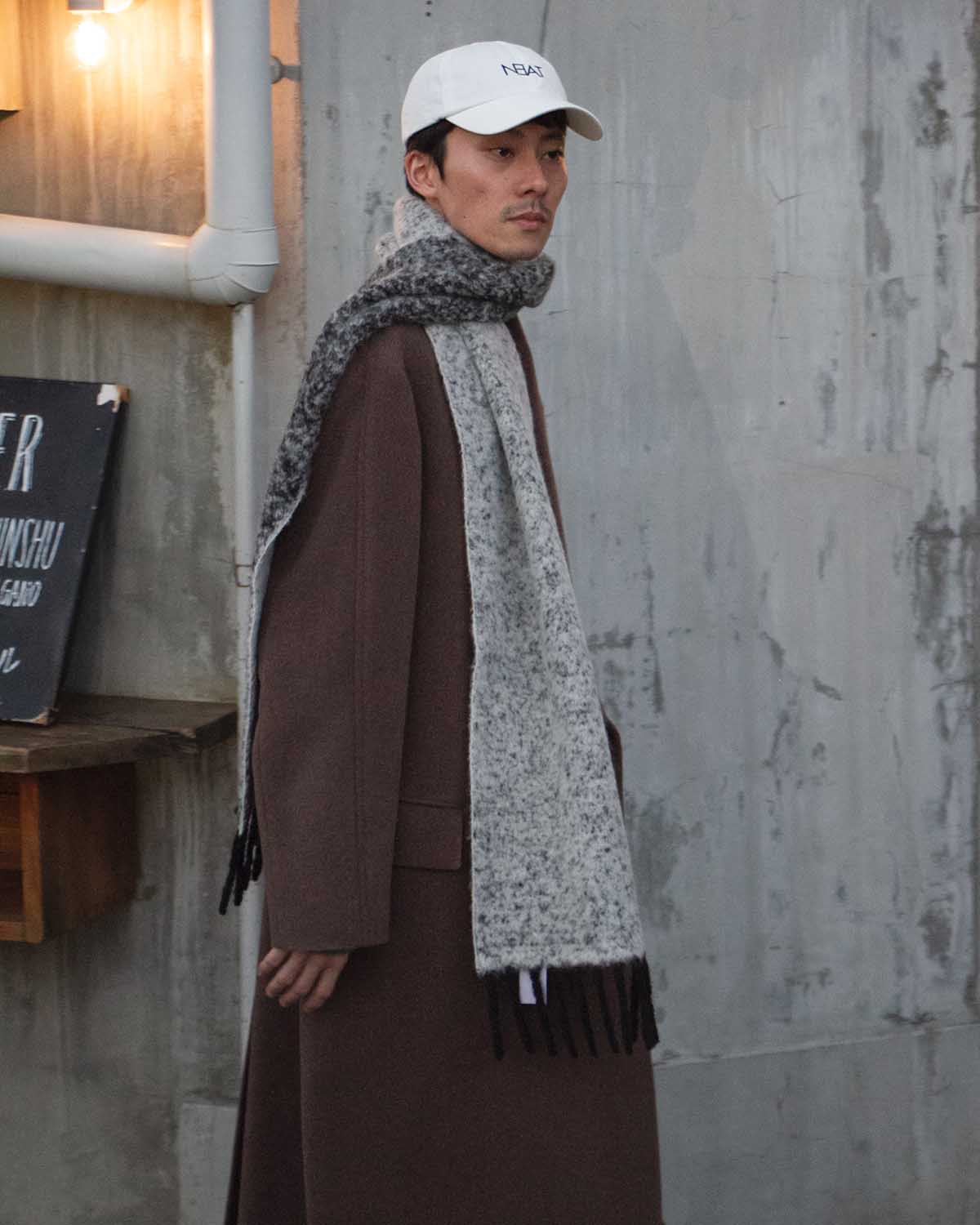 THE INOUE BROTHERS…のTWO COLOR WOOLLY SCARF