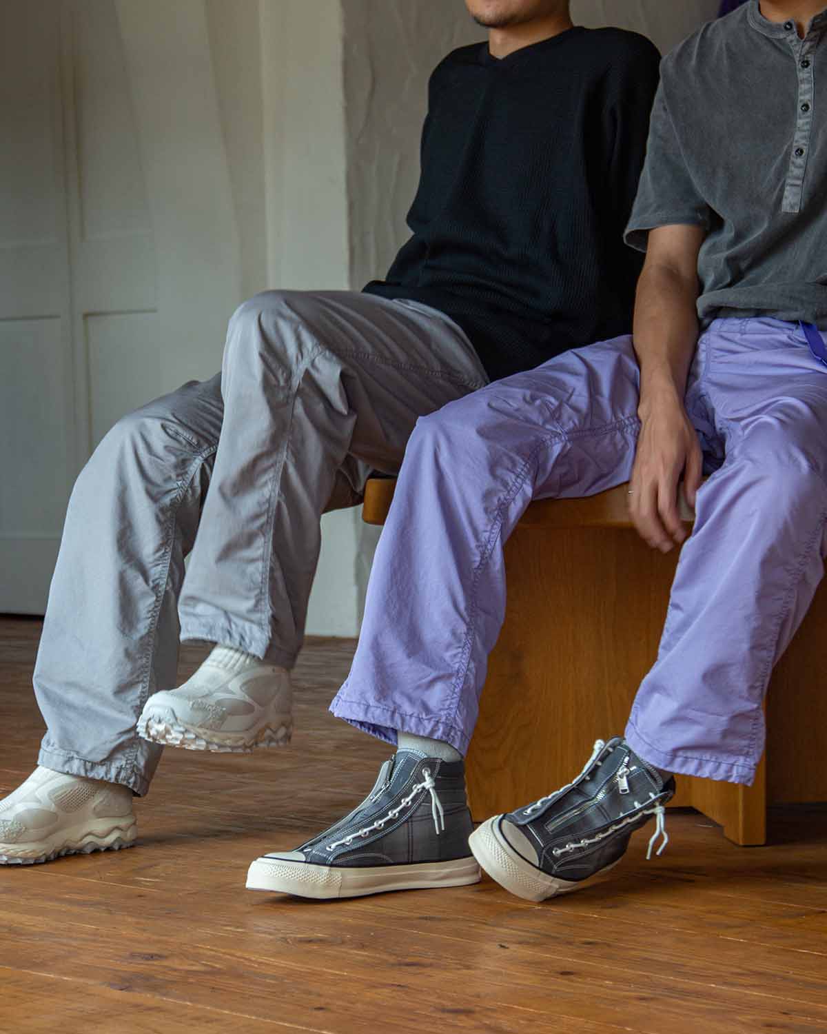 Gramicci & nonnative のコットンナイロンパンツ