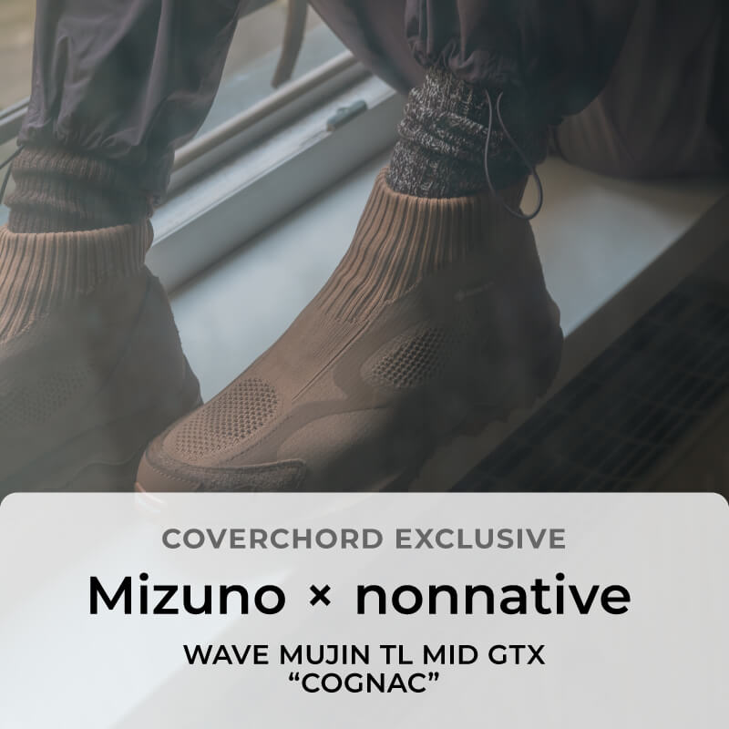 Mizuno × nonnative <br/>WAVE MUJIN TL MID GTX <br/>“COGNAC”