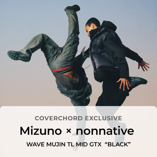 Mizuno × nonnative <br/>WAVE MUJIN TL MID GTX nonnative <br/>“BLACK”