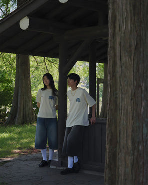 DENIM BAGGY SHORTS for COVERCHORD