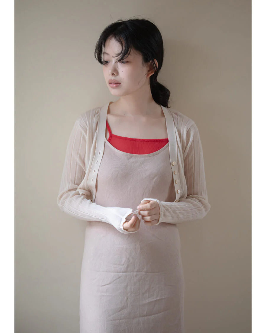 16G COTTON POLYESTER CARDIGAN for COVERCHORD