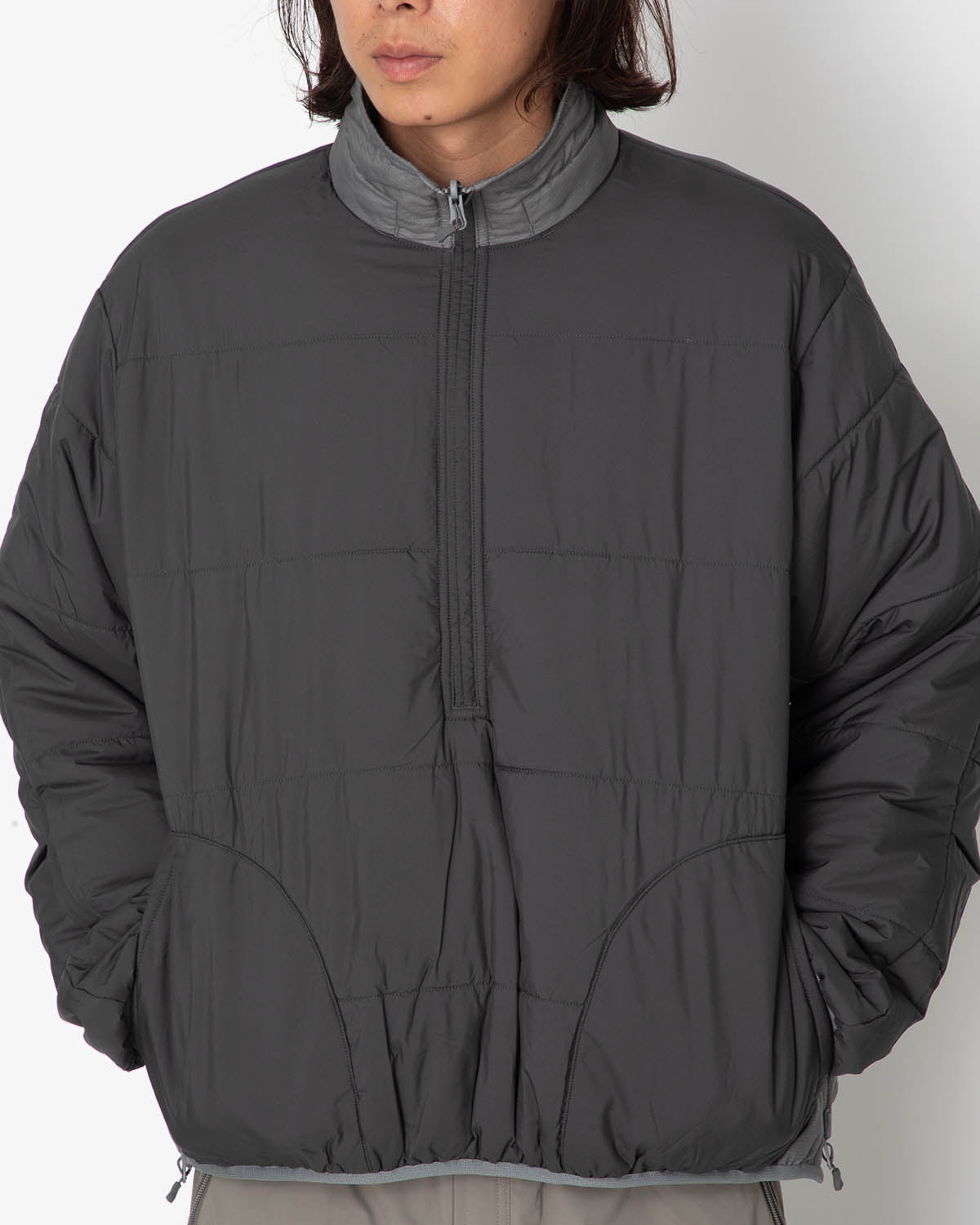 TECH REVERSIBLE PULLOVER PUFF JACKET