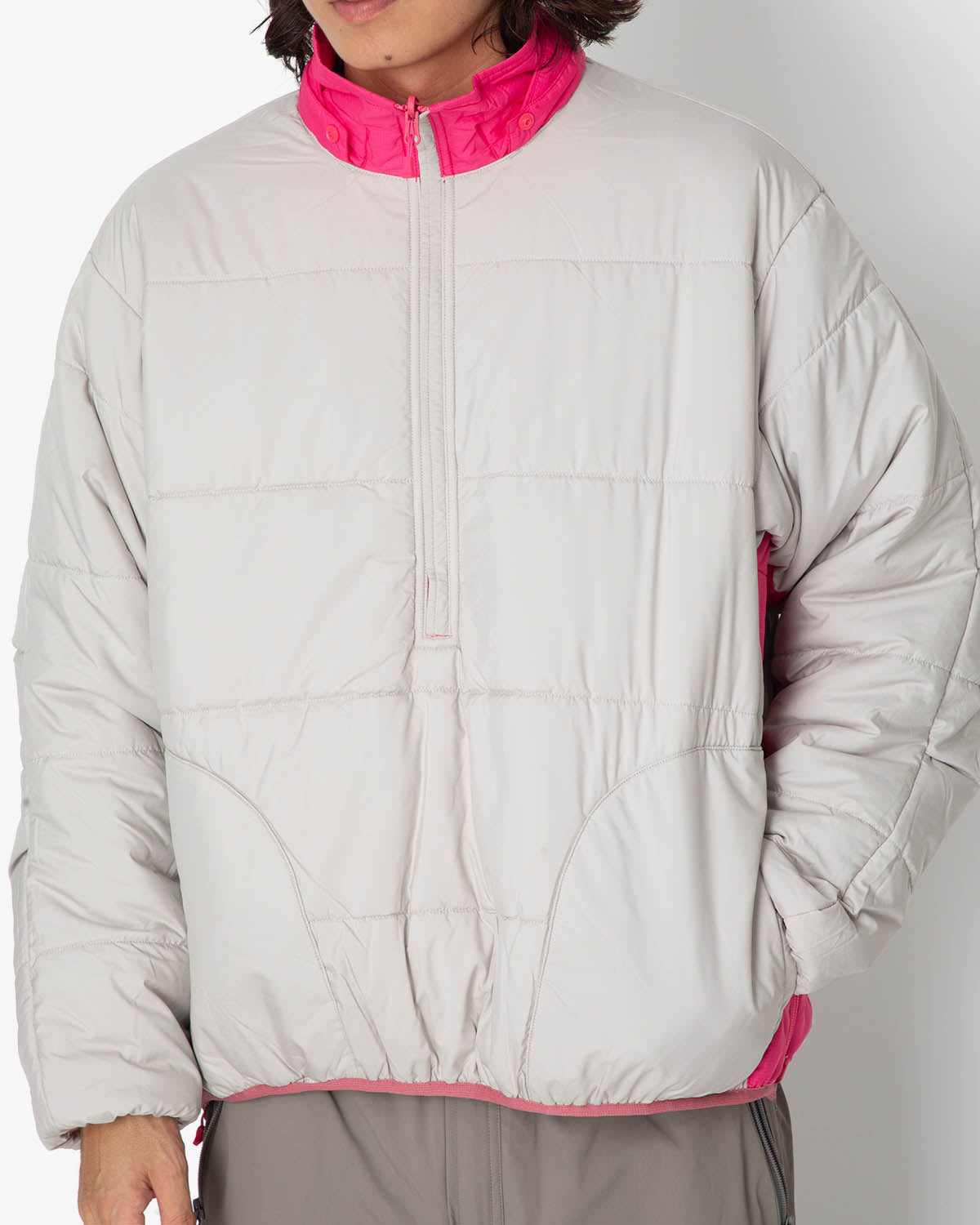 TECH REVERSIBLE PULLOVER PUFF JACKET