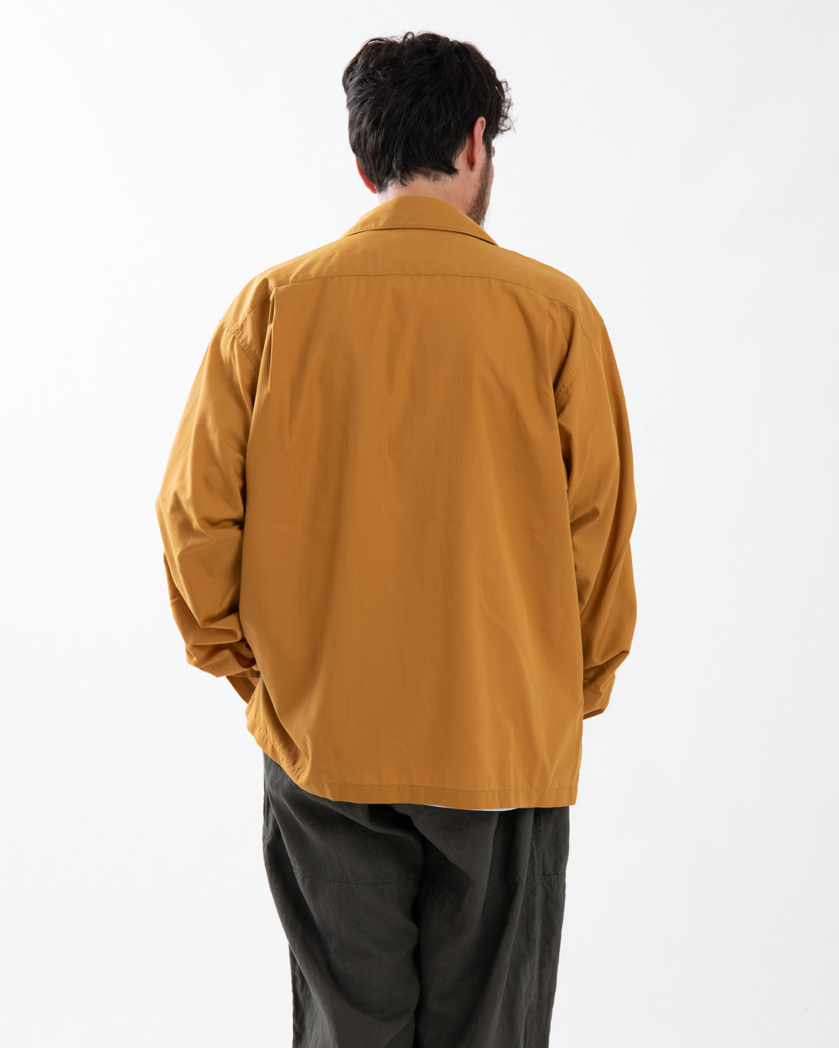 TECH SPORTS OPEN COLLAR SHIRT L/S SOLID