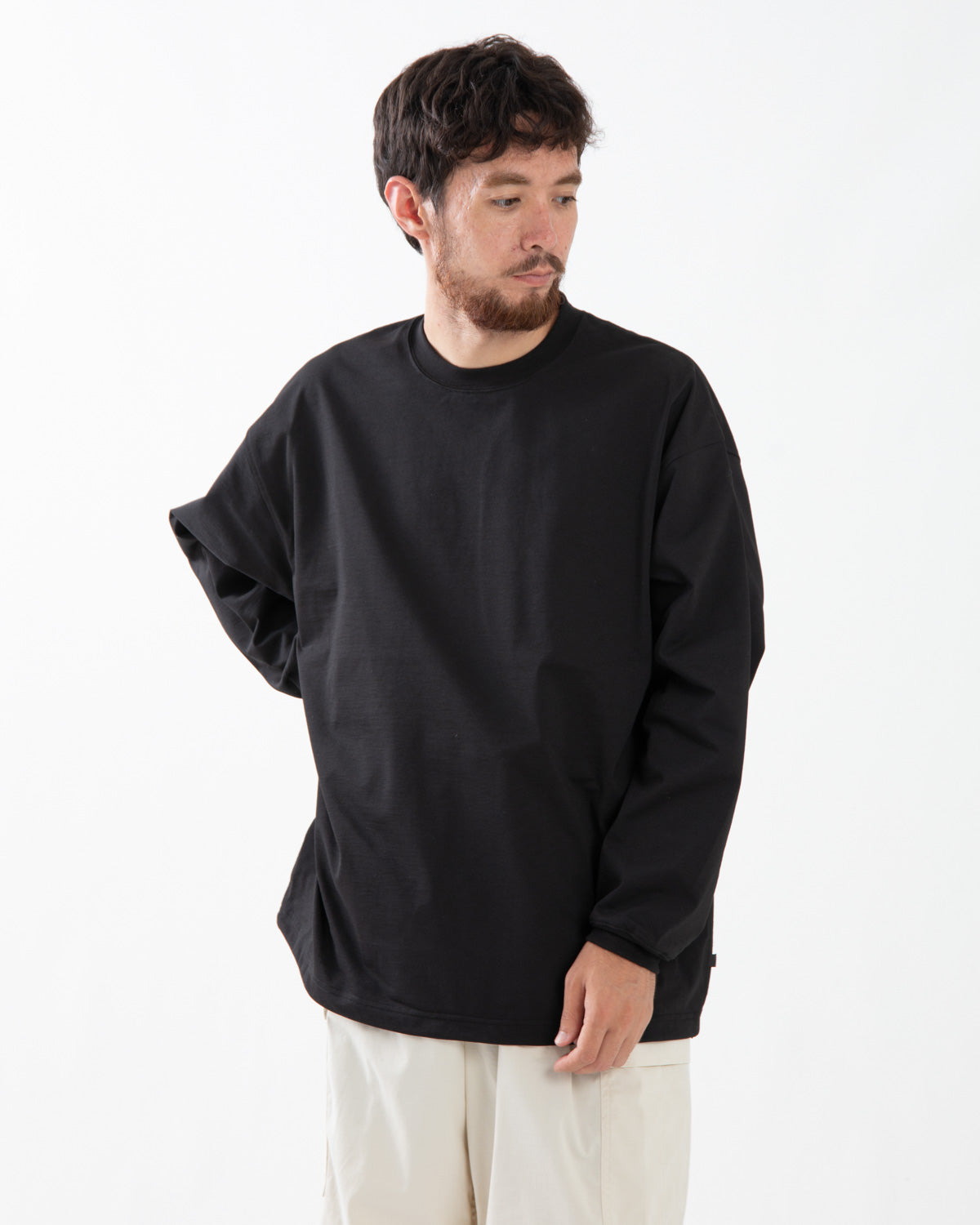 TECH DRAWSTRING TEE L/S