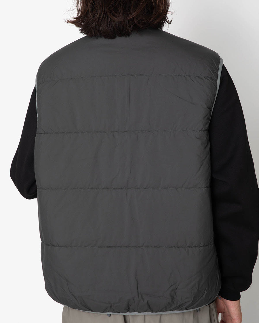 SEE SEE REVERSIBLE PUFF VEST BLACK NAVY - アウター