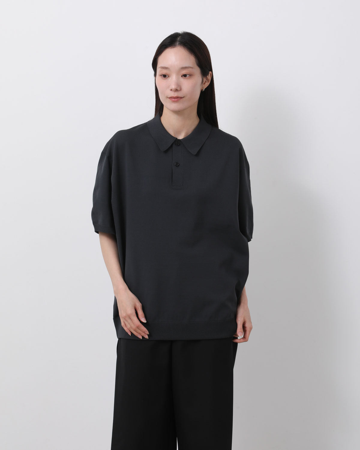 トップス TECH KNIT POLO S/S 2026SS3rd ink black DAIWA PIER39(ダイワ ピア39)｜W's TECH KNIT POLO S/S/インクブラック