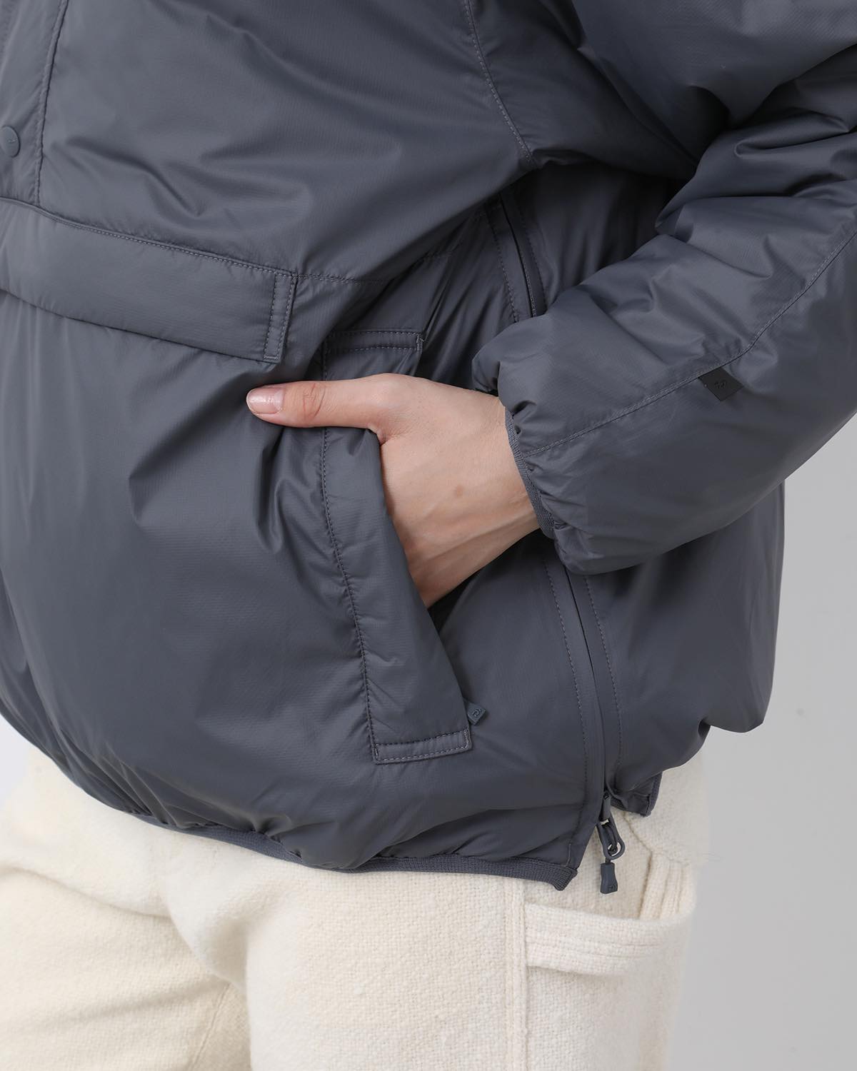 W's TECH REVERSIBLE PULLOVER PUFF JACKET