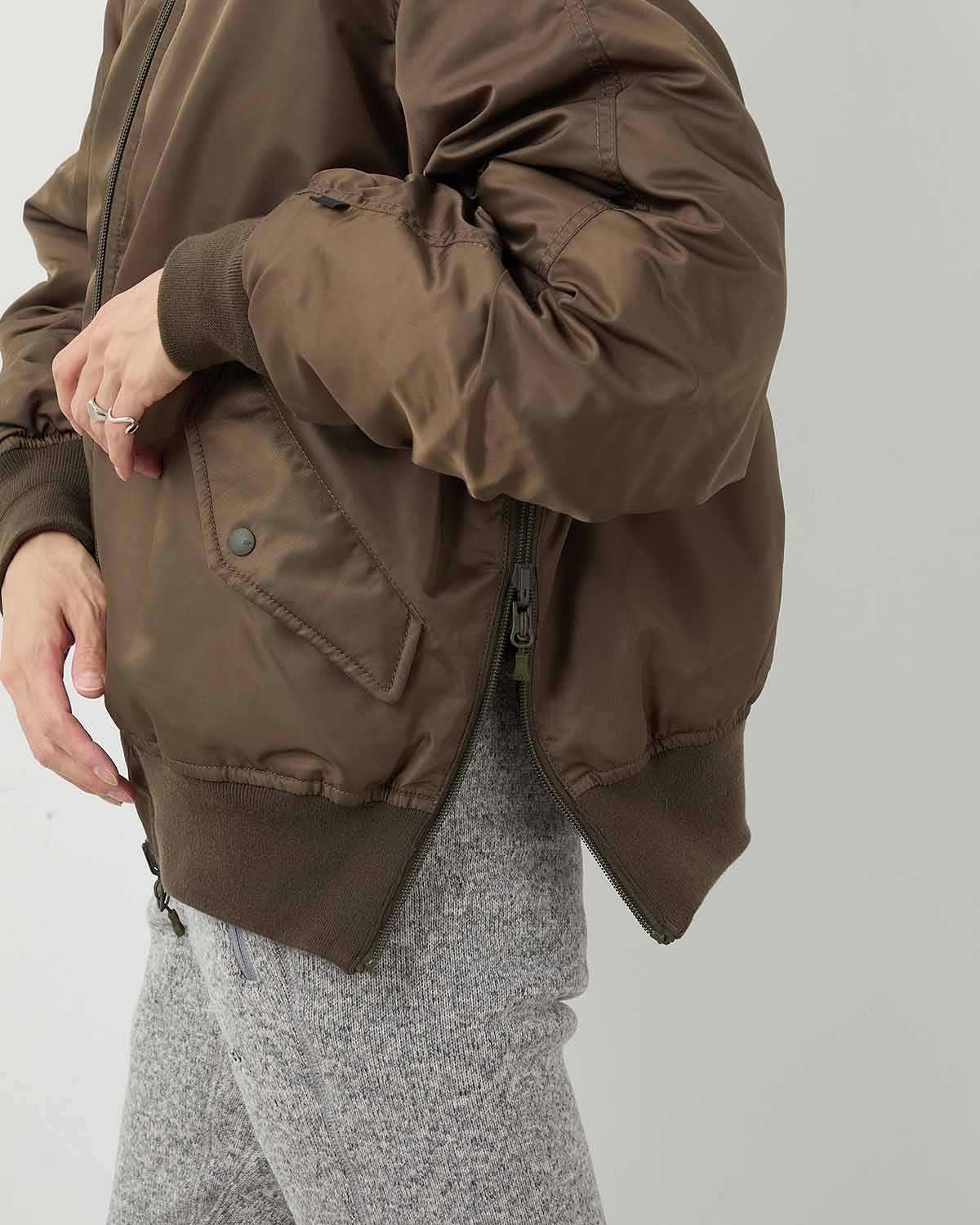 W's TECH REVERSIBLE MA-1 INNER DOWN JACKET