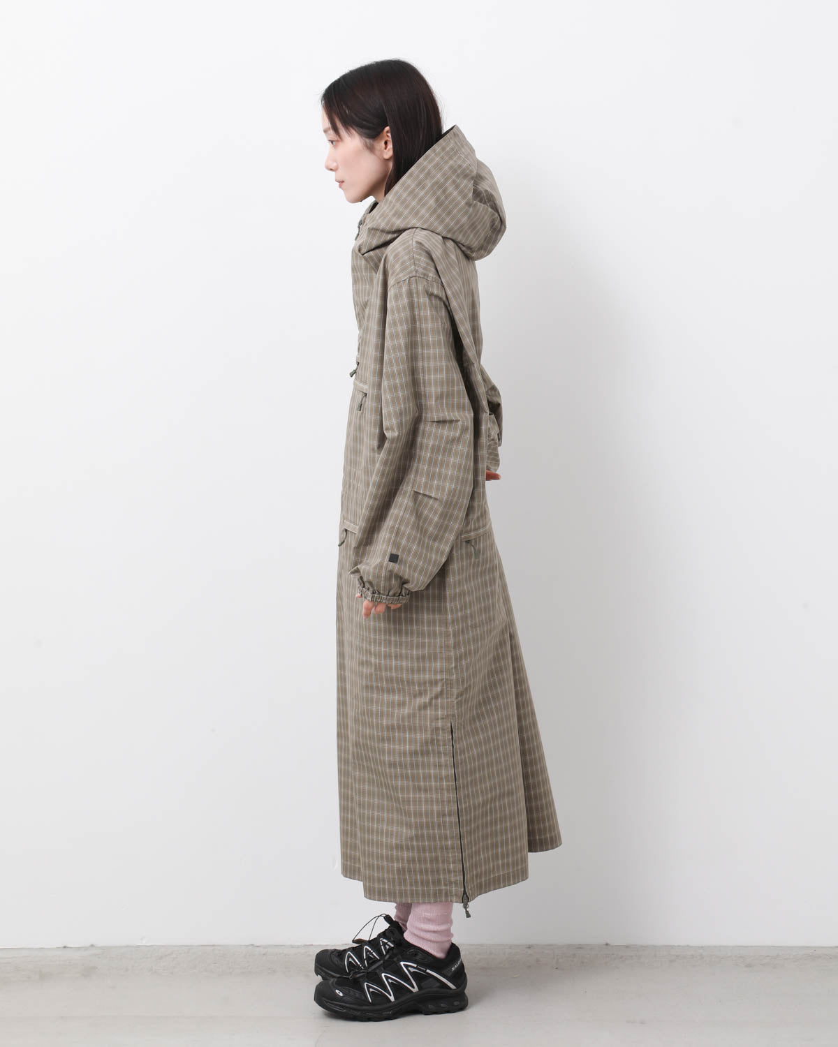 W's TECH ANORAK DRESS SUMMER PLAID