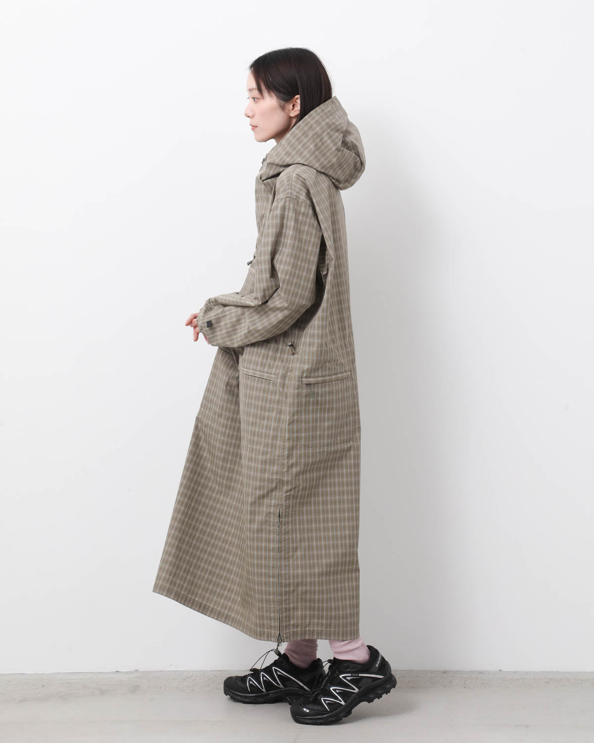 W's TECH ANORAK DRESS SUMMER PLAID