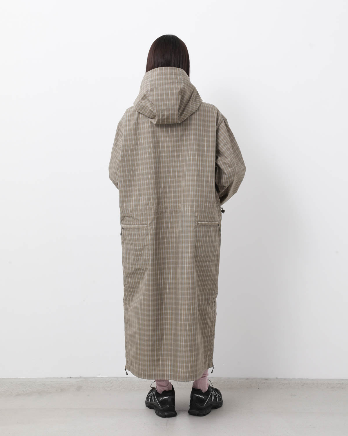 W's TECH ANORAK DRESS SUMMER PLAID