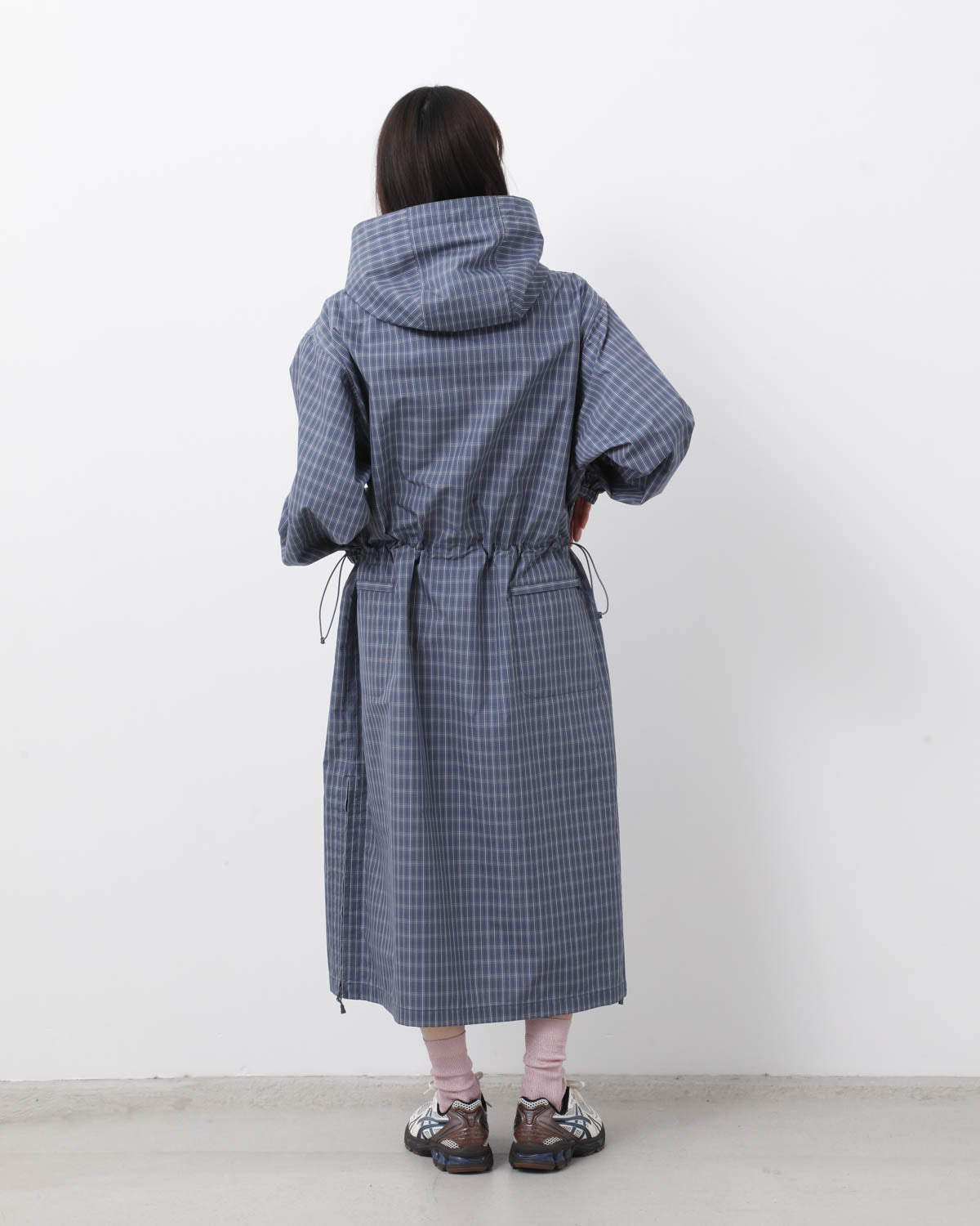W's TECH ANORAK DRESS SUMMER PLAID