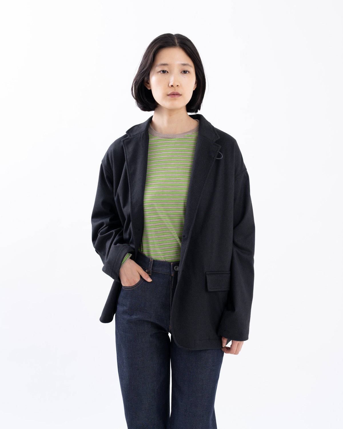 W's TECH LOOSE 2B JACKET FLANNEL