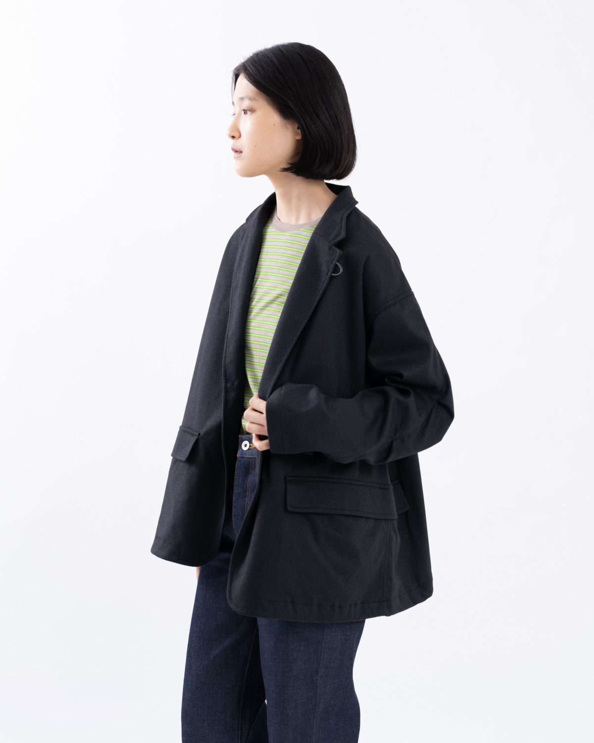 W's TECH LOOSE 2B JACKET FLANNEL