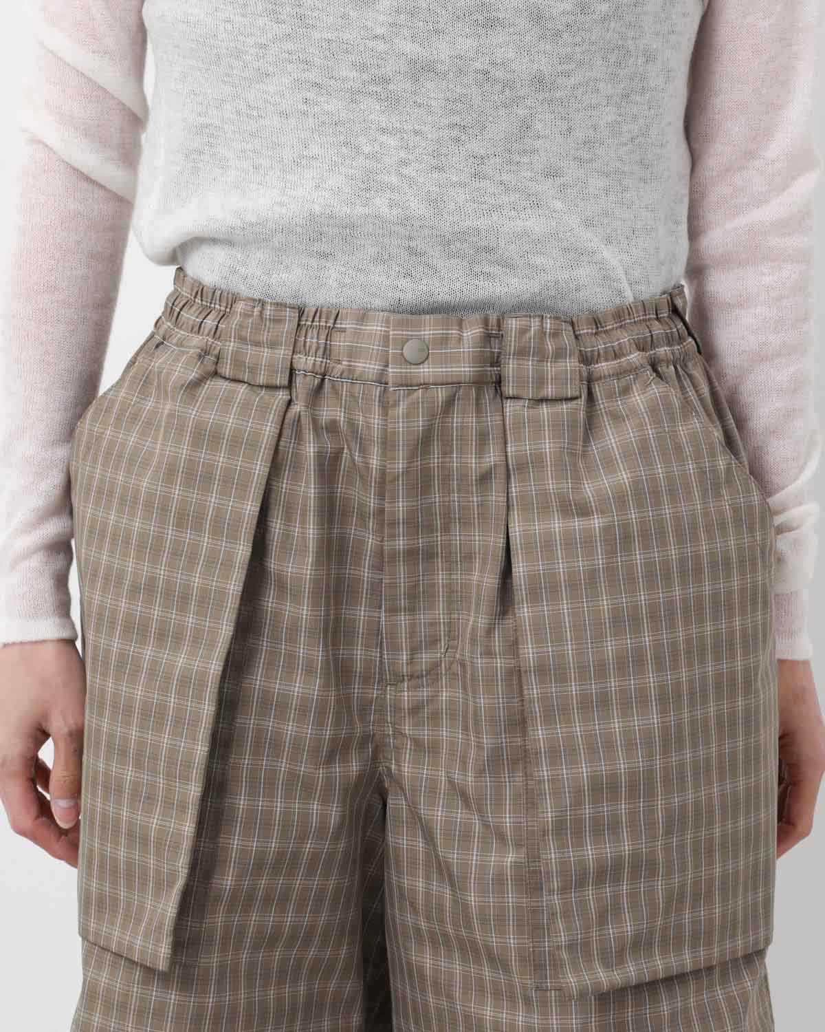 W's TECH 3D POCKET CARGO SHORTS SUMMER PLAID