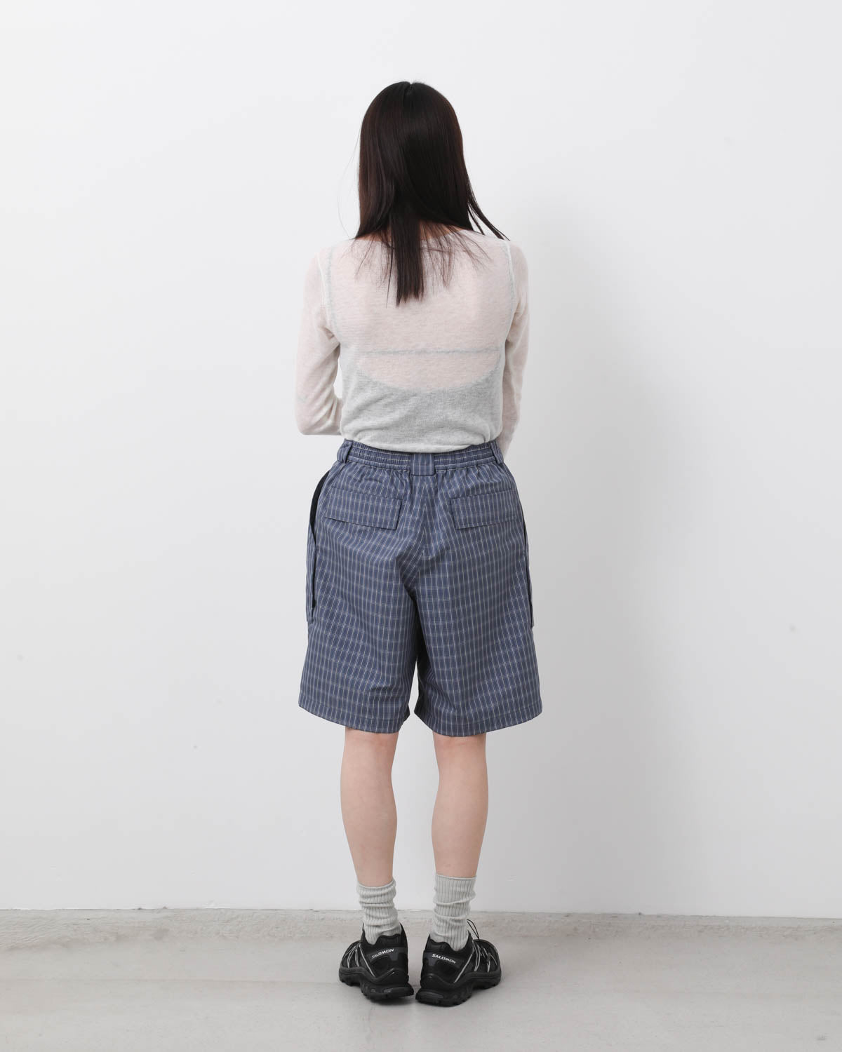 W's TECH 3D POCKET CARGO SHORTS SUMMER PLAID