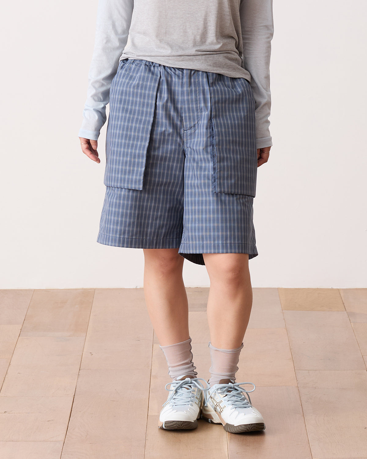 W's TECH 3D POCKET CARGO SHORTS SUMMER PLAID