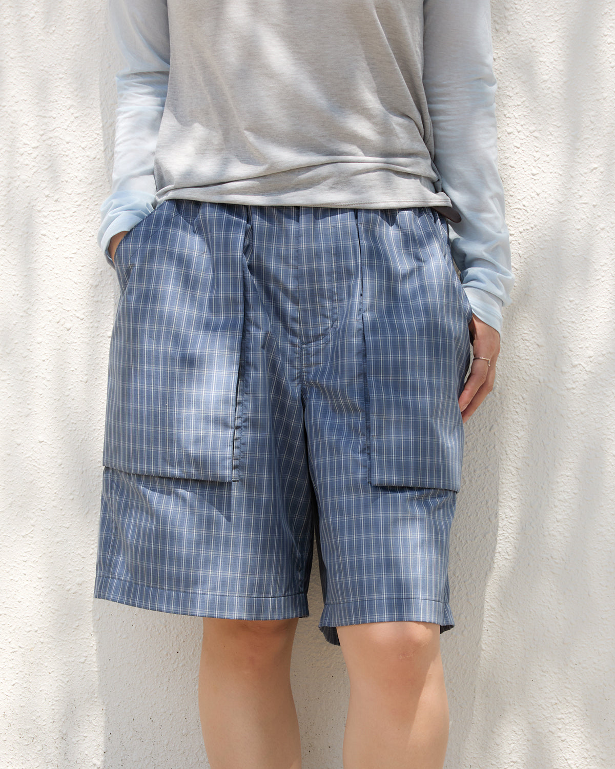 W's TECH 3D POCKET CARGO SHORTS SUMMER PLAID