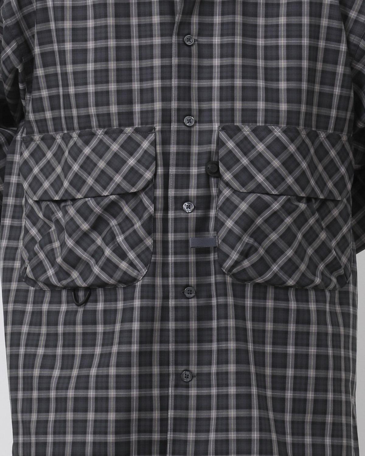 W's TECH SPORTS OPEN COLLAR SHIRT L/S GREN PLAID