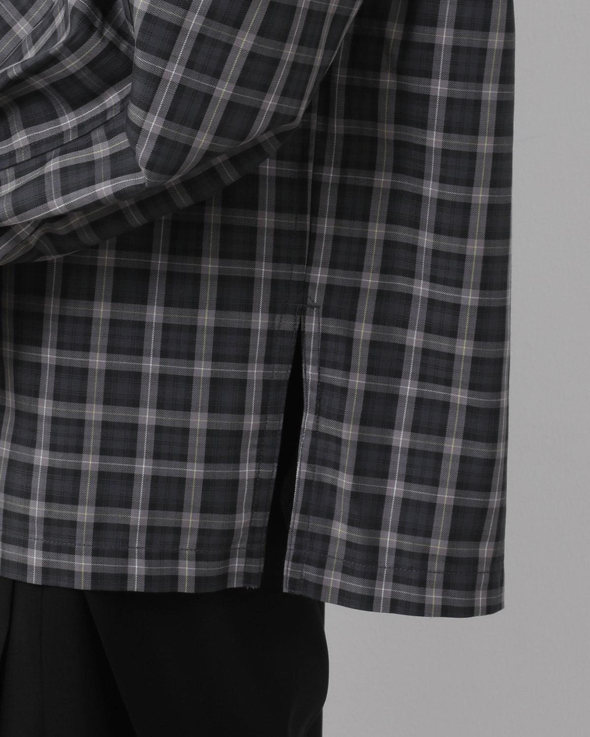 W's TECH SPORTS OPEN COLLAR SHIRT L/S GREN PLAID