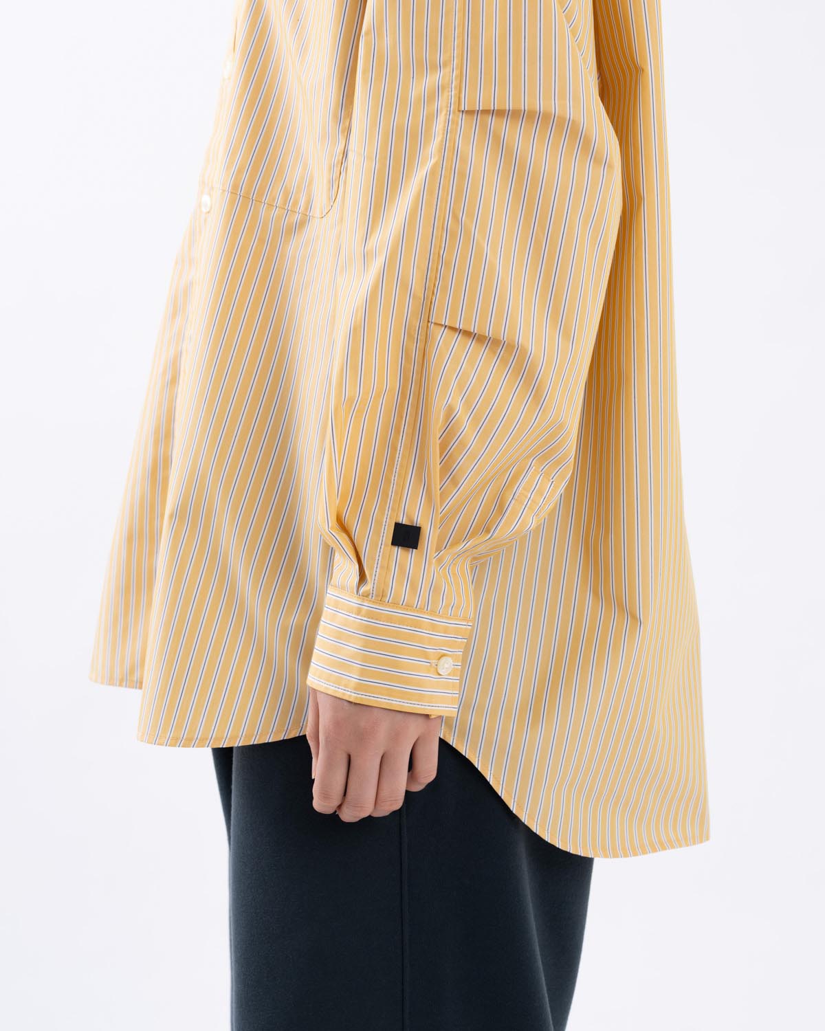 W's TECH REGULAR COLLAR SHIRT L/S STRIPE
