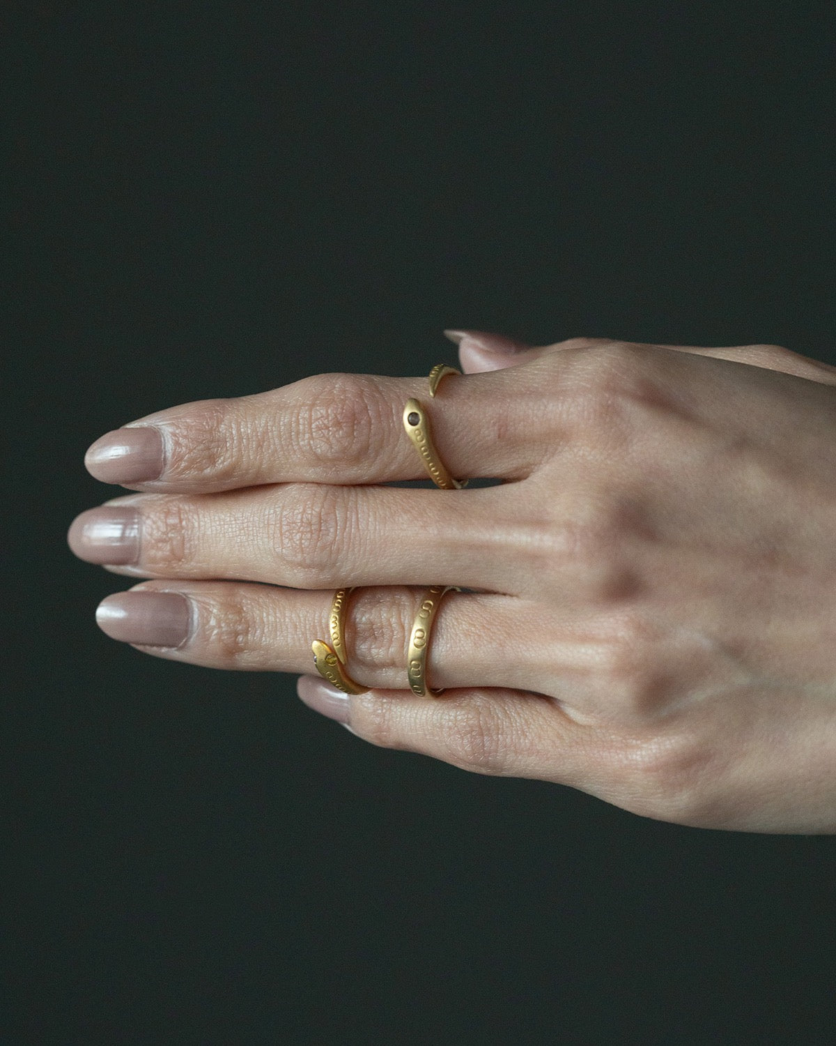 【受注生産商品】8DIA RING 2EYES - ODD EYE